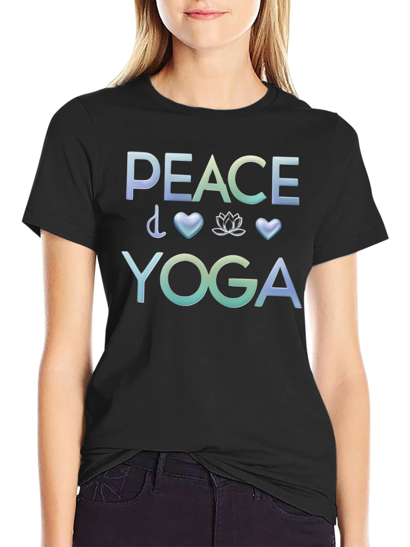 Peace Yoga Graphic T-Shirt