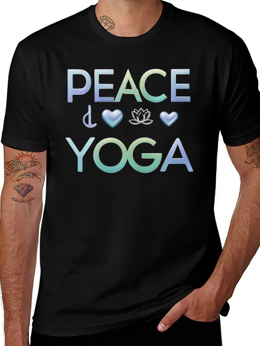 Peace Yoga Graphic T-Shirt