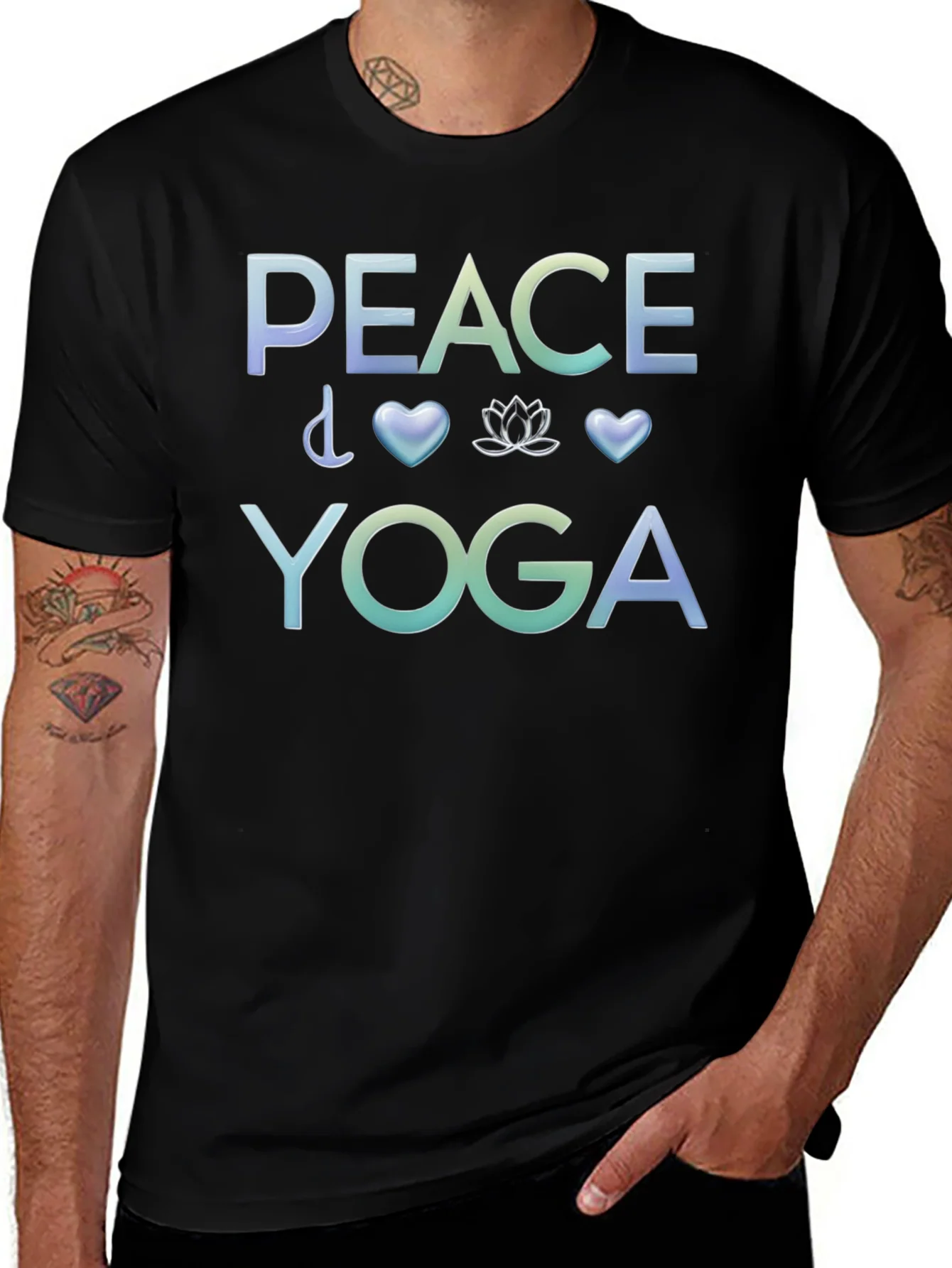 Peace Yoga Graphic T-Shirt