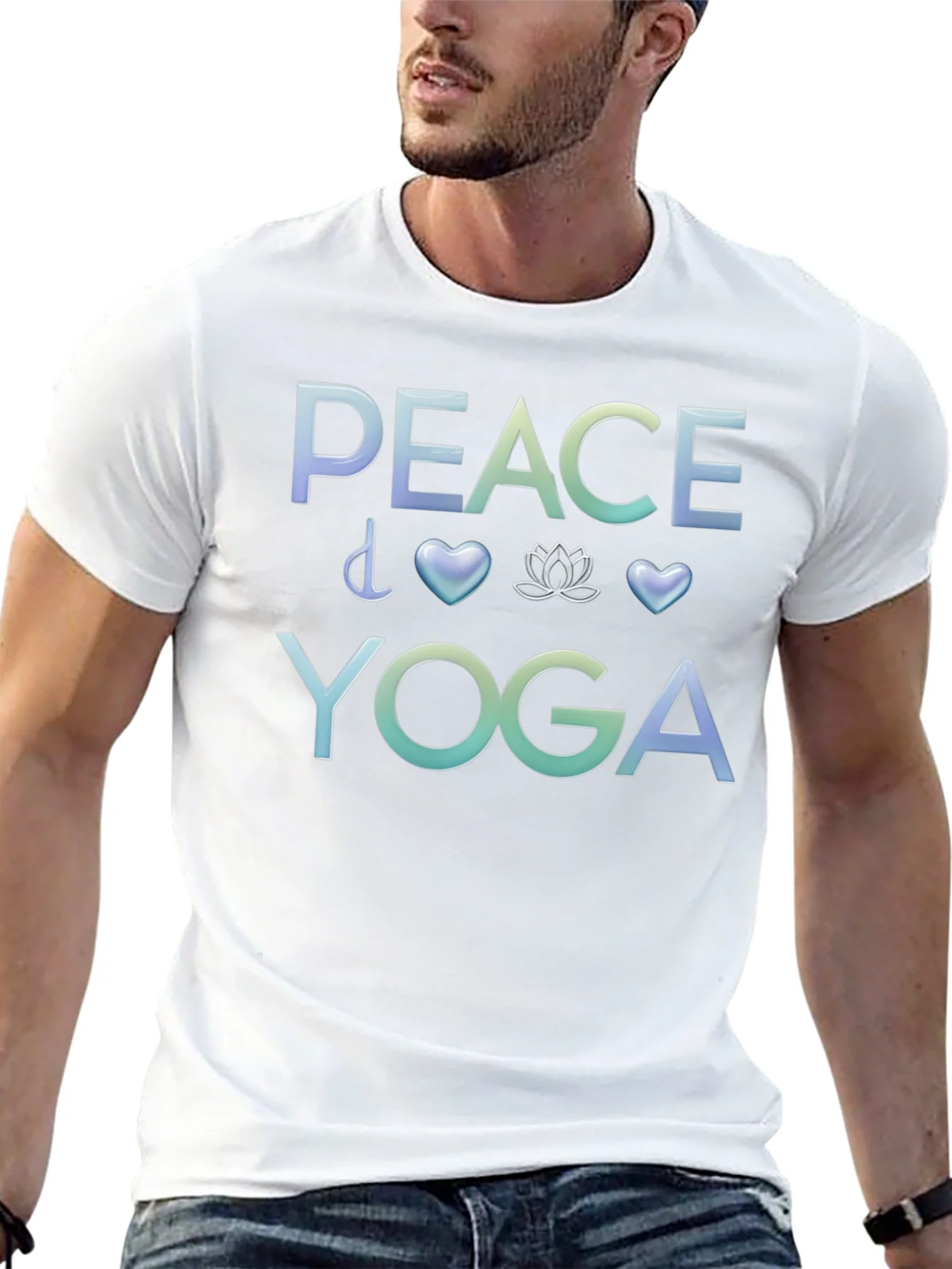 Peace Yoga Graphic T-Shirt