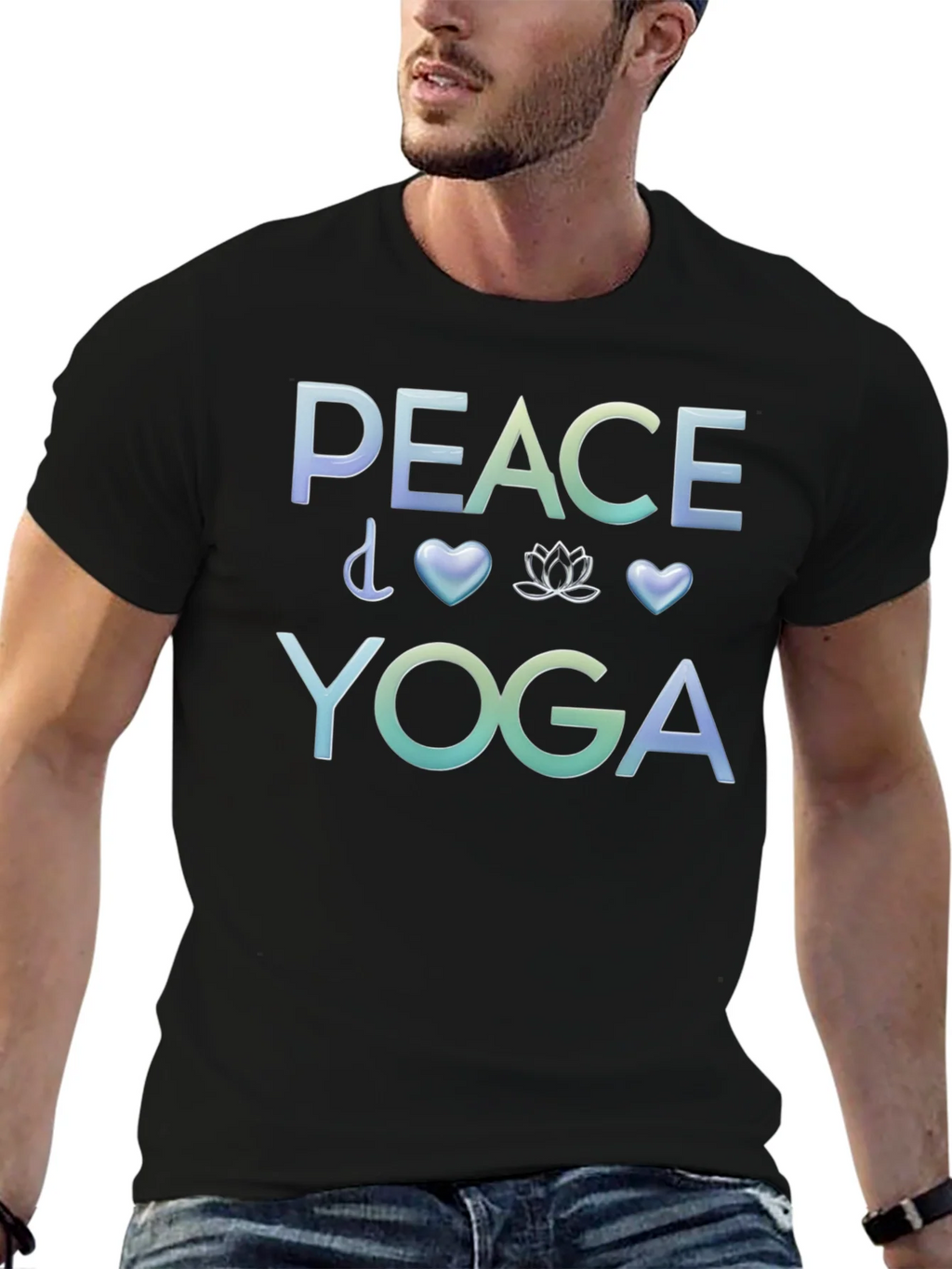 Peace Yoga Graphic T-Shirt
