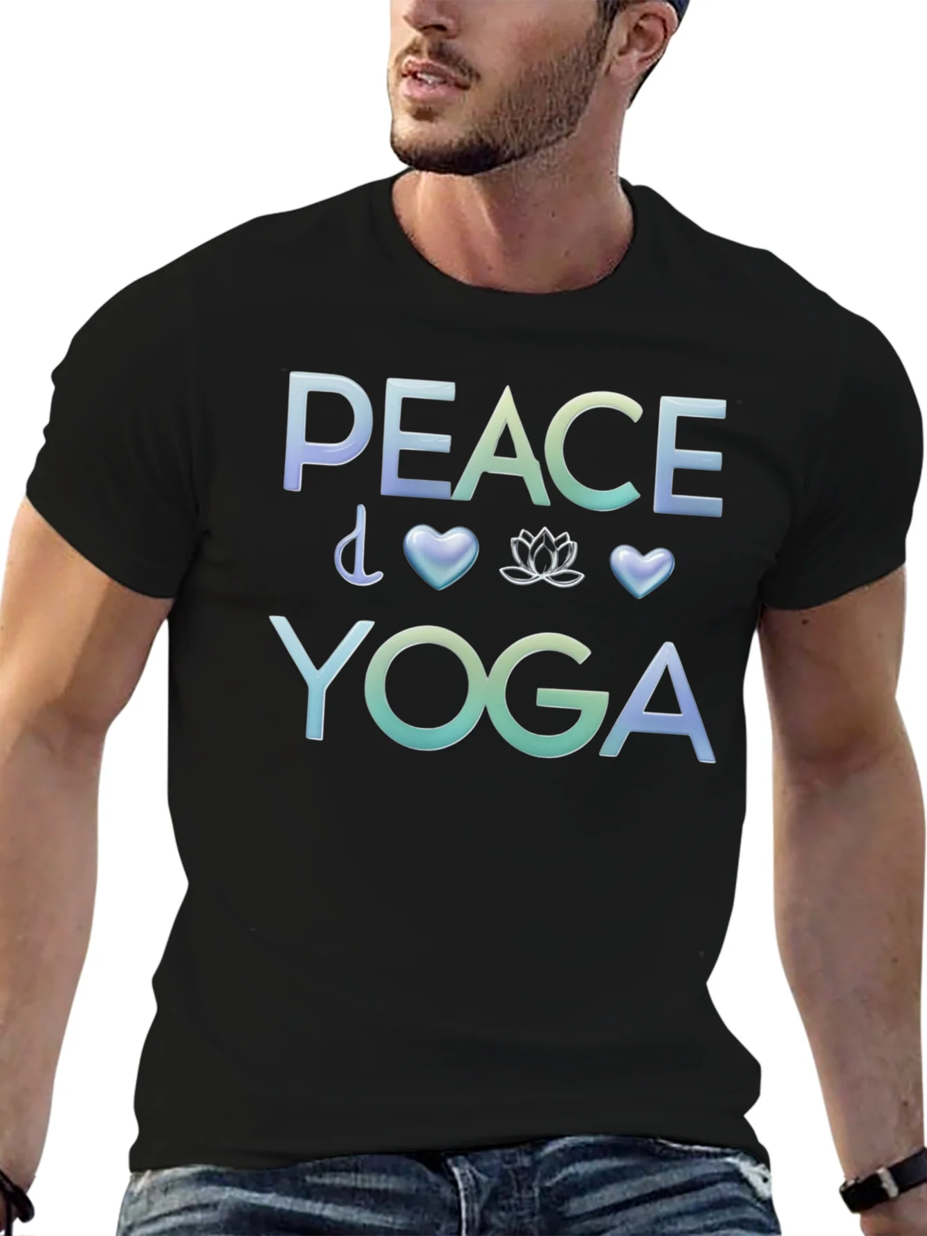 Peace Yoga Graphic T-Shirt