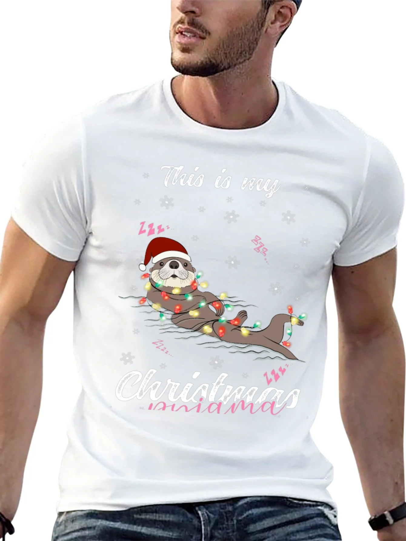 Christmas Mama Otter T-Shirt