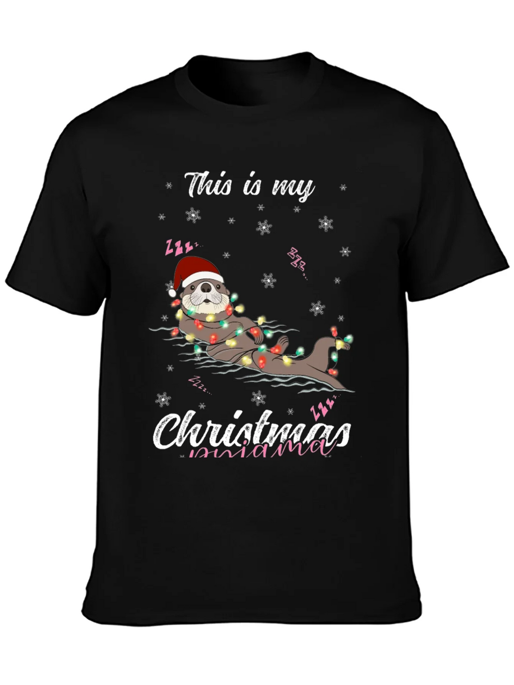 Christmas Mama Otter T-Shirt