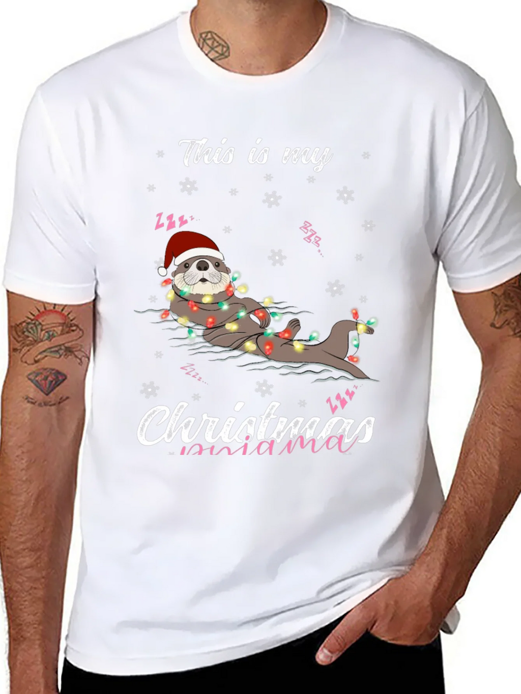 Christmas Mama Otter T-Shirt