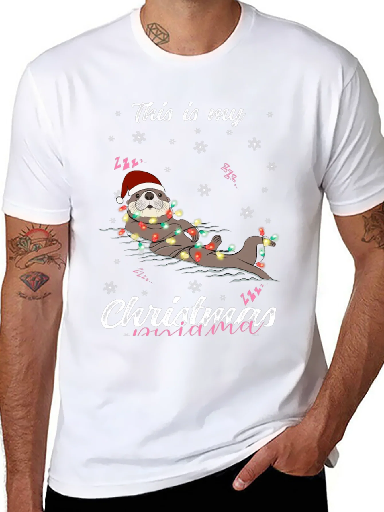 Christmas Mama Otter T-Shirt