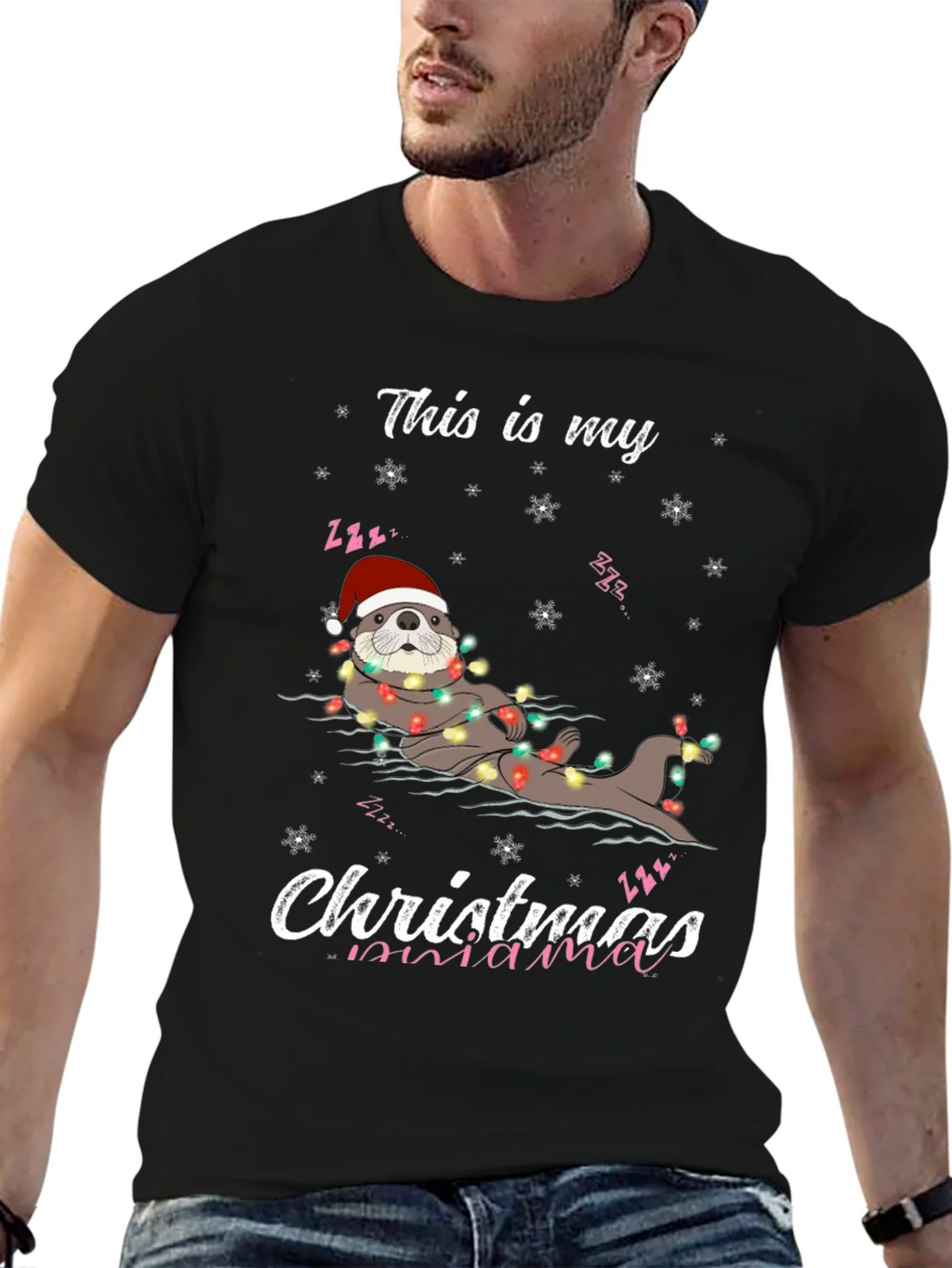 Christmas Mama Otter T-Shirt
