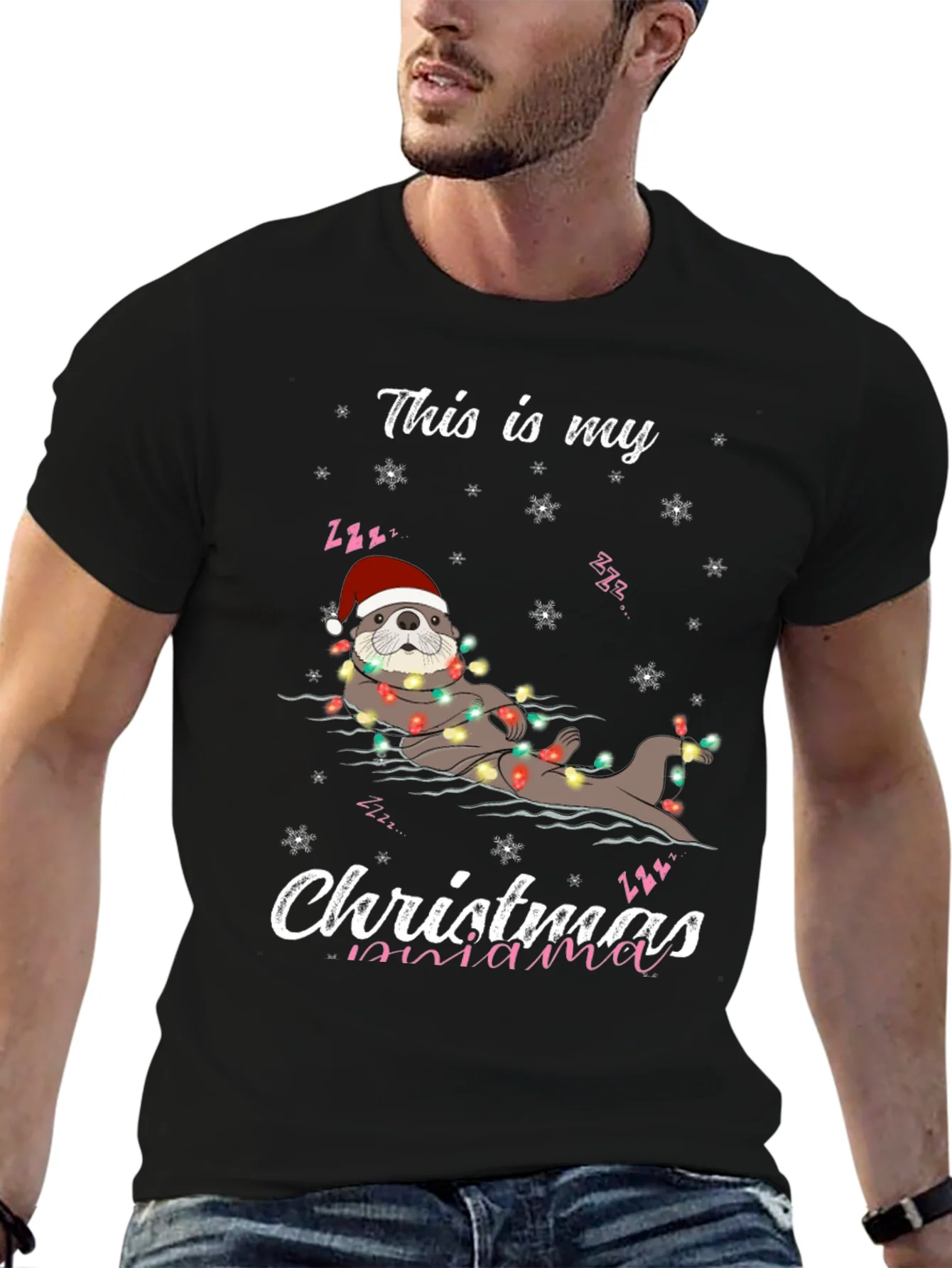 Christmas Mama Otter T-Shirt