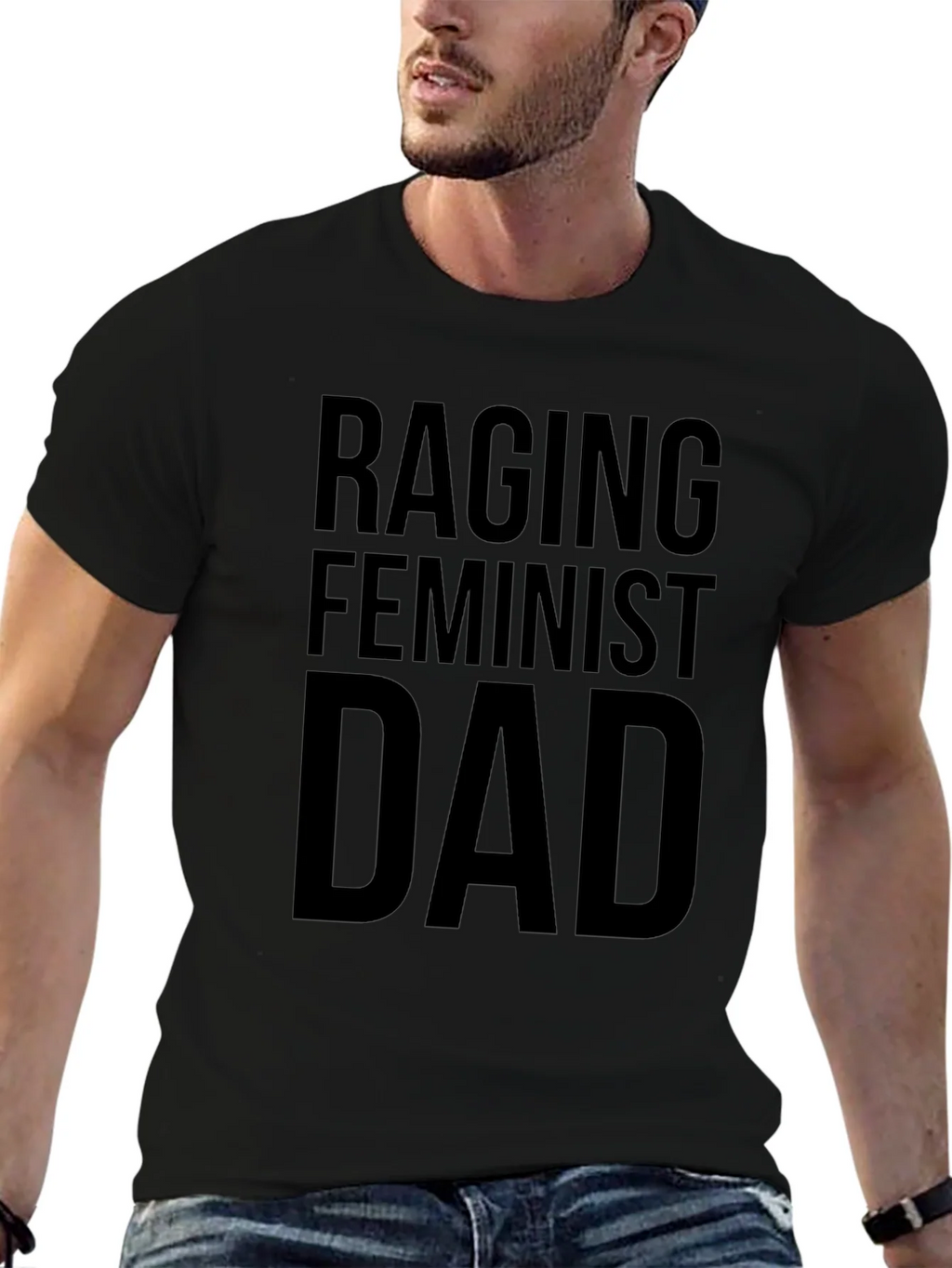 Raging Feminist Dad Graphic T-Shirt