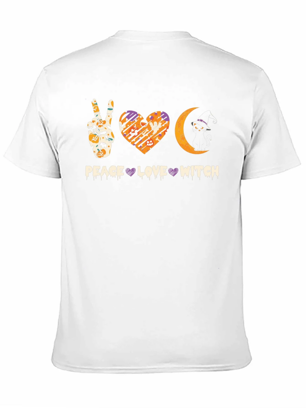 Peace Love Witch Halloween T-Shirt