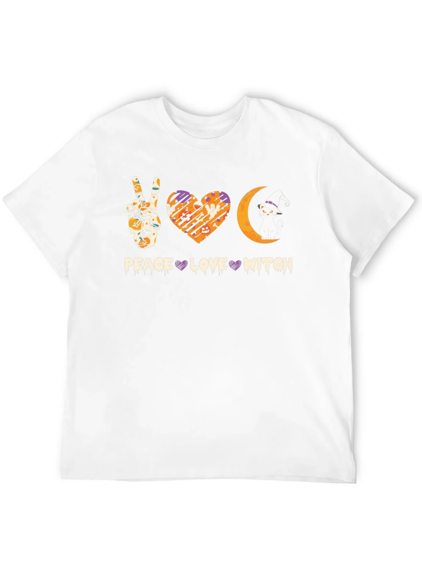 Peace Love Witch Halloween T-Shirt