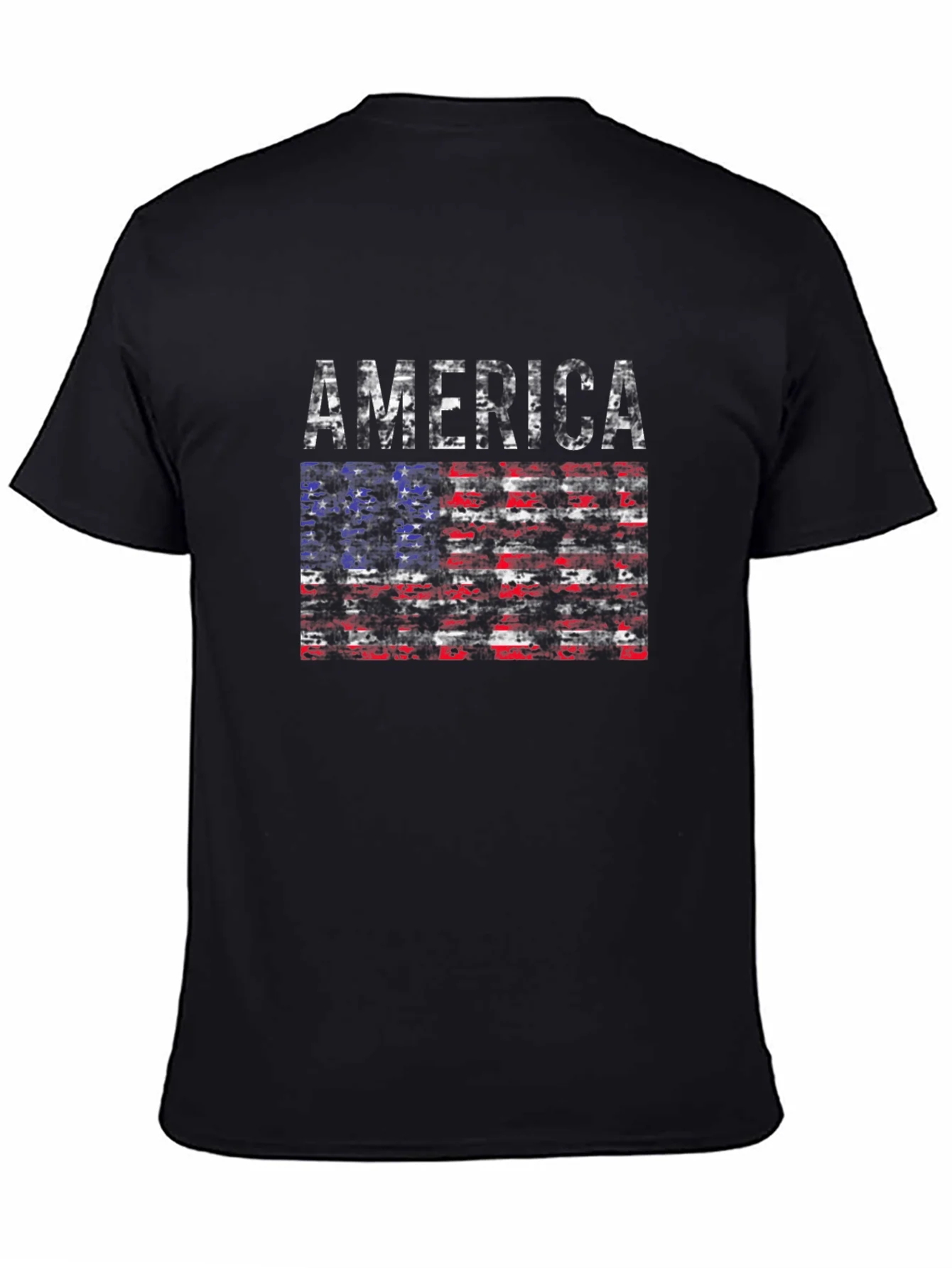 America Flag Distressed T-Shirt