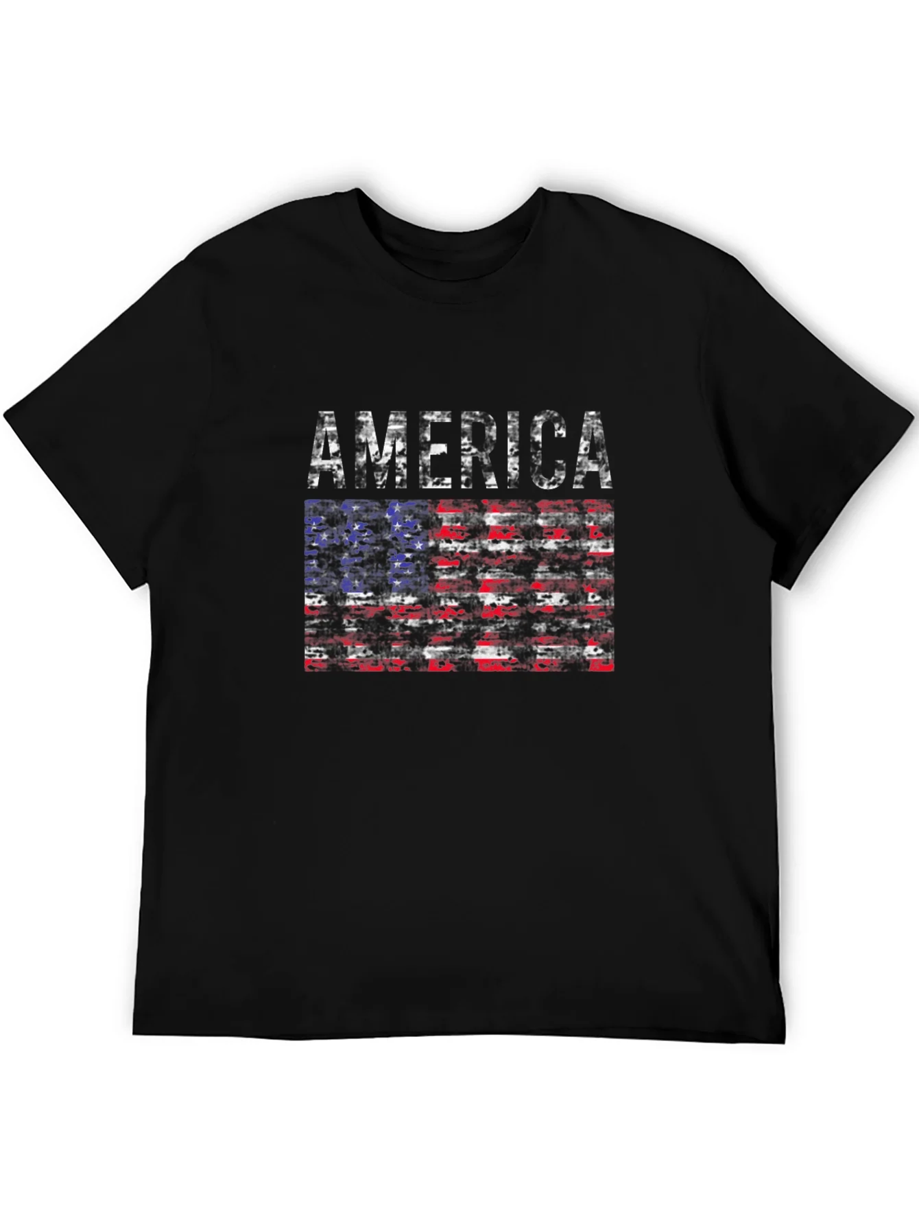 America Flag Distressed T-Shirt
