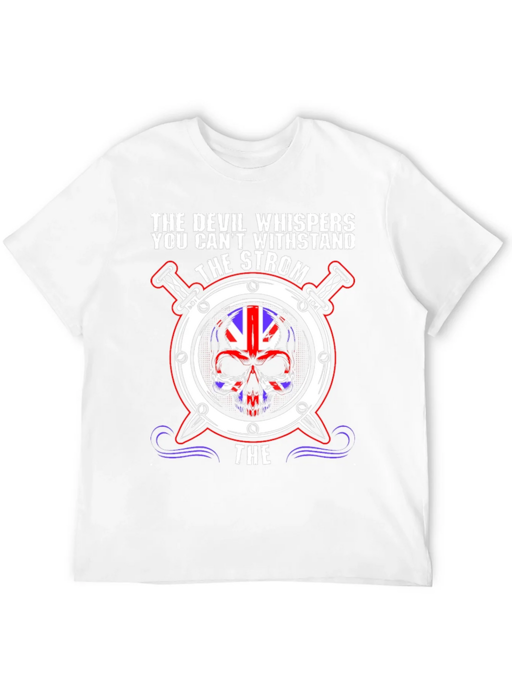 The Devil Whispers Skull Graphic Tee