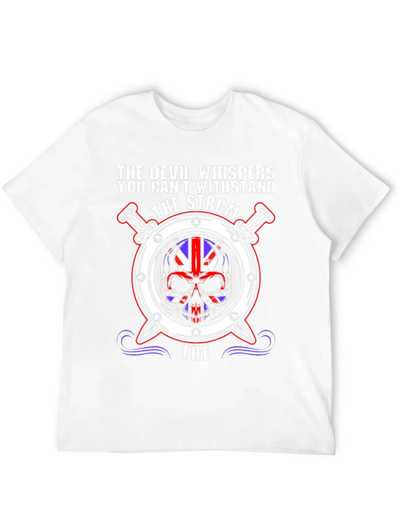 The Devil Whispers Skull Graphic Tee