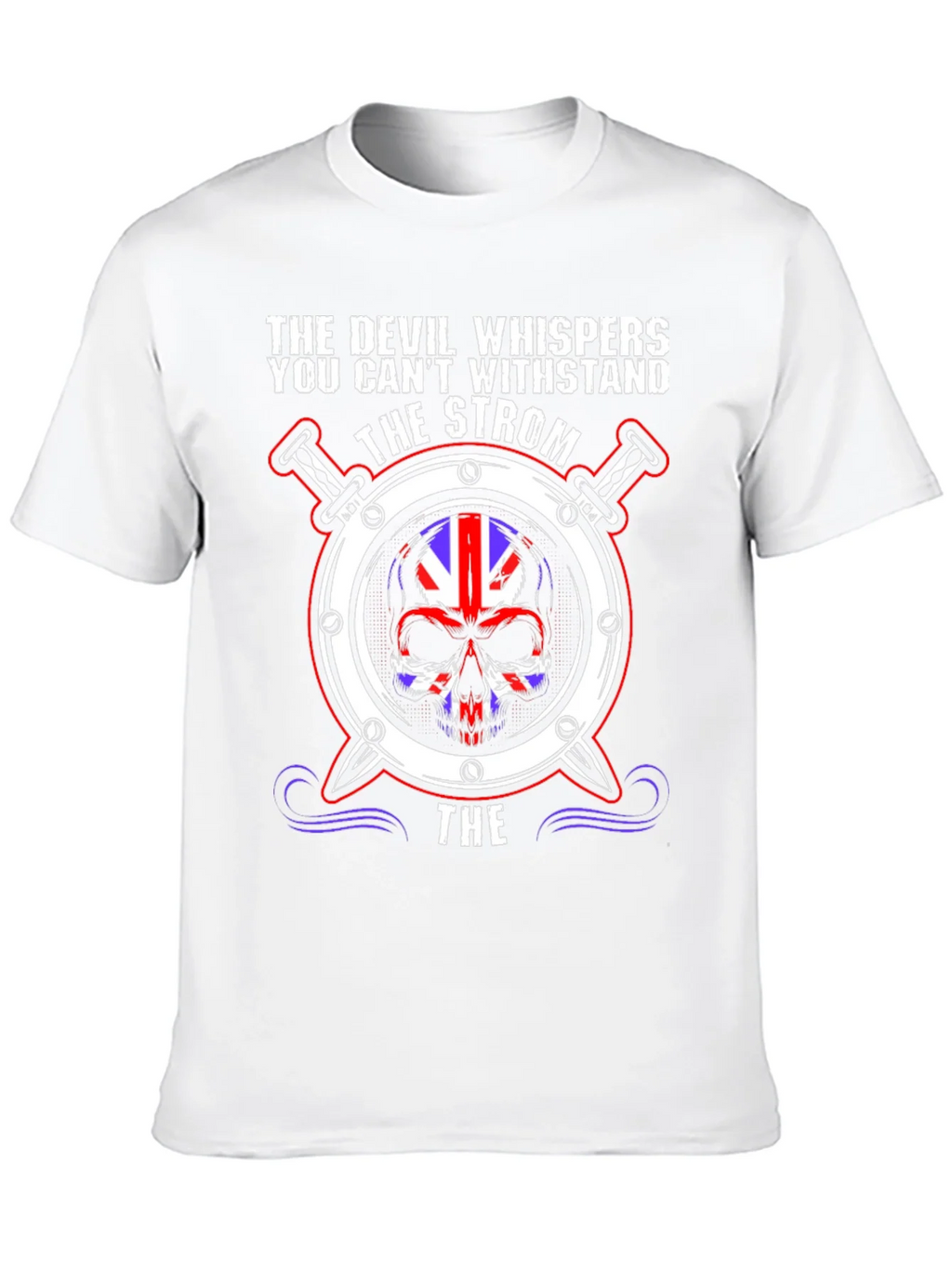 The Devil Whispers Skull Graphic Tee