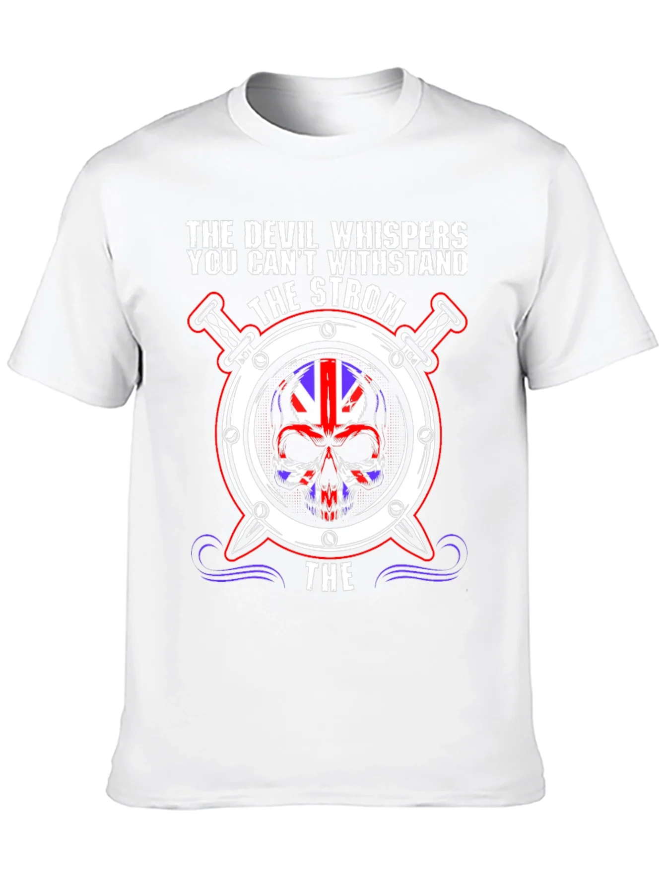 The Devil Whispers Skull Graphic Tee