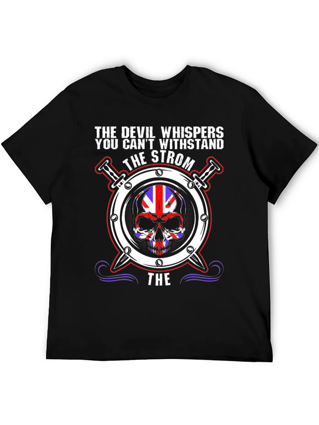 The Devil Whispers Skull Graphic Tee