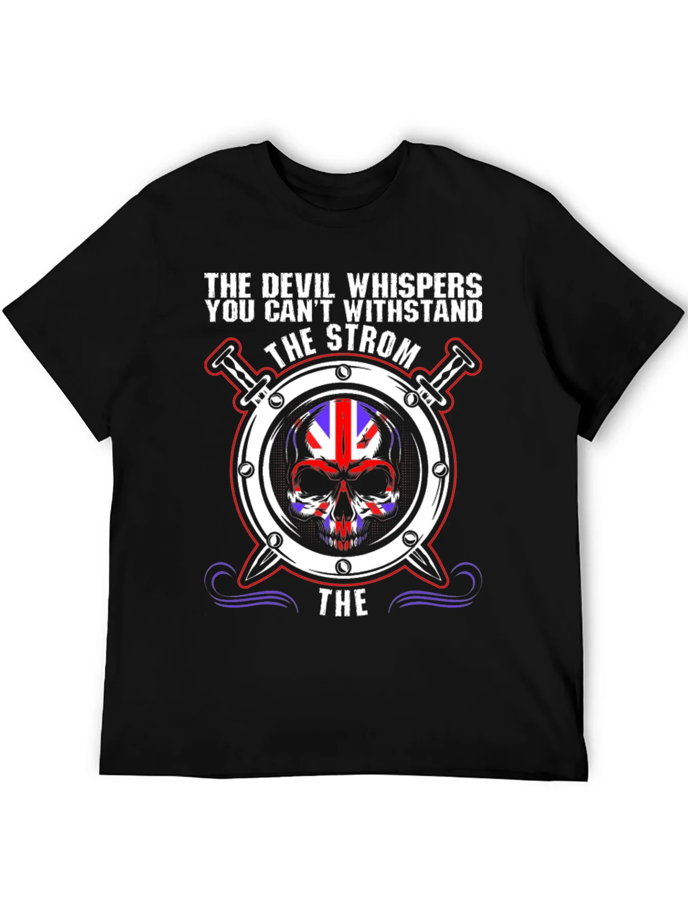 The Devil Whispers Skull Graphic Tee
