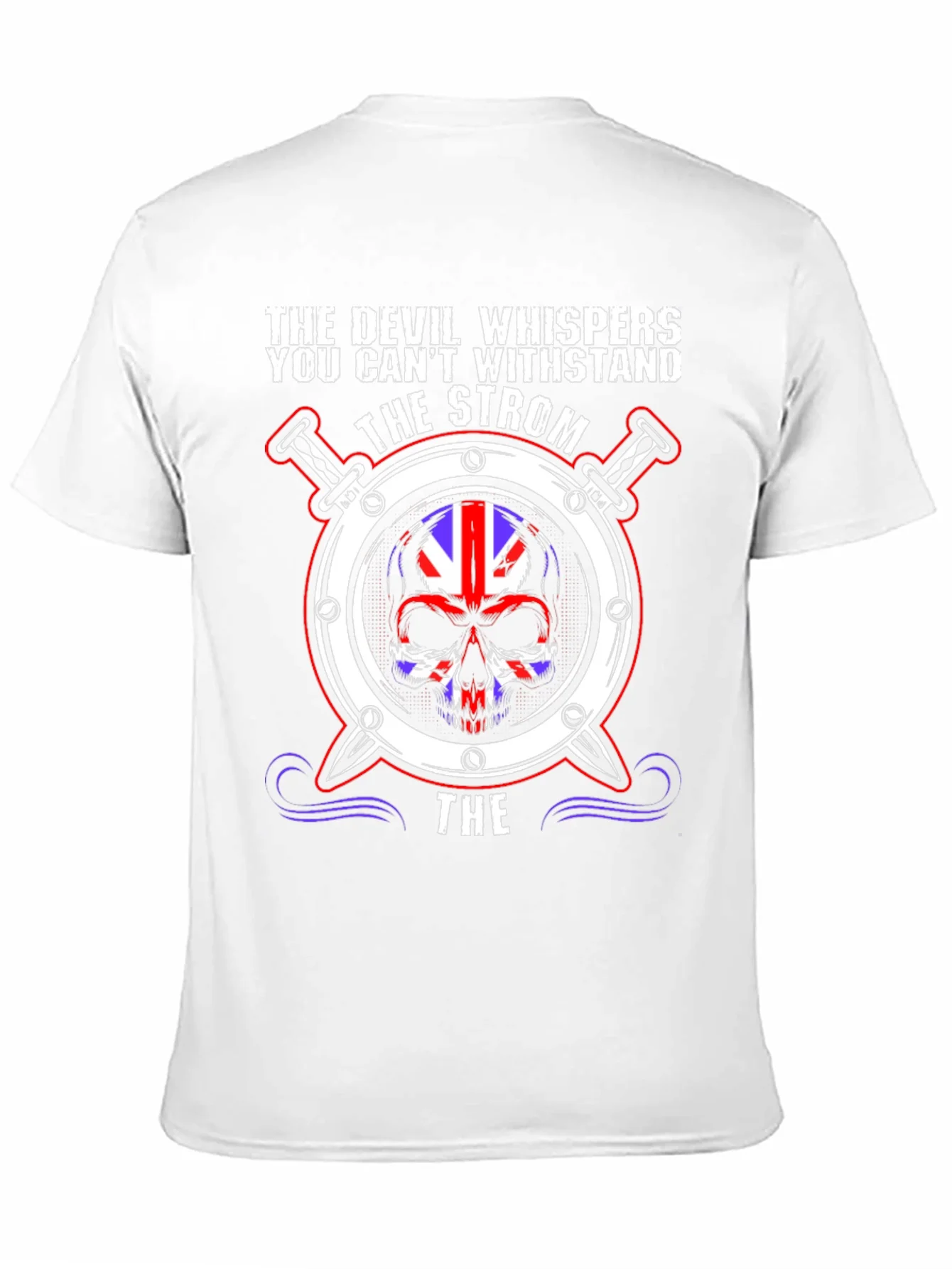 The Devil Whispers Skull Graphic Tee