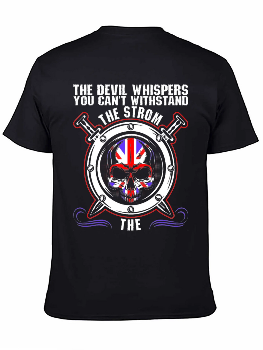 The Devil Whispers Skull Graphic Tee