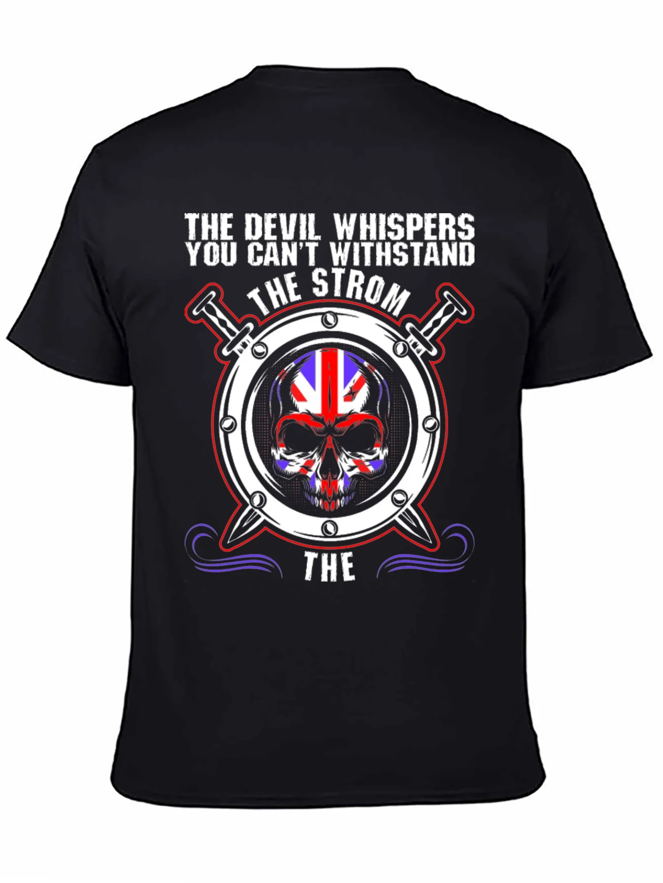 The Devil Whispers Skull Graphic Tee