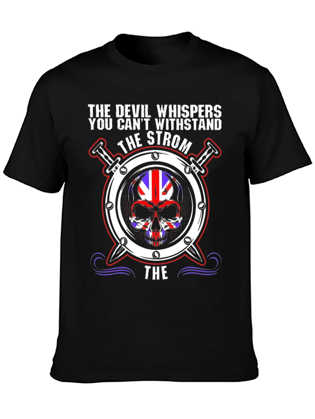 The Devil Whispers Skull Graphic Tee