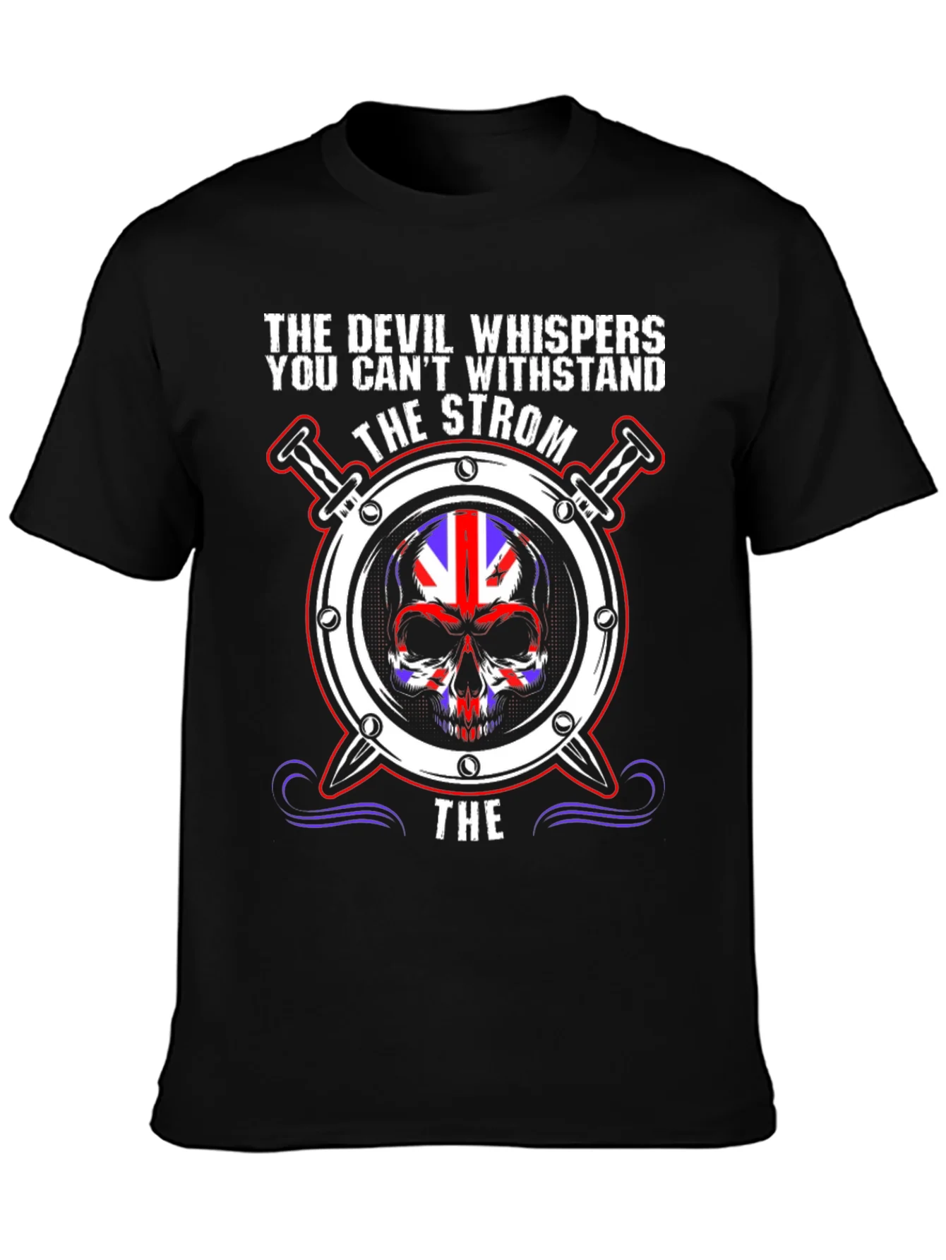 The Devil Whispers Skull Graphic Tee