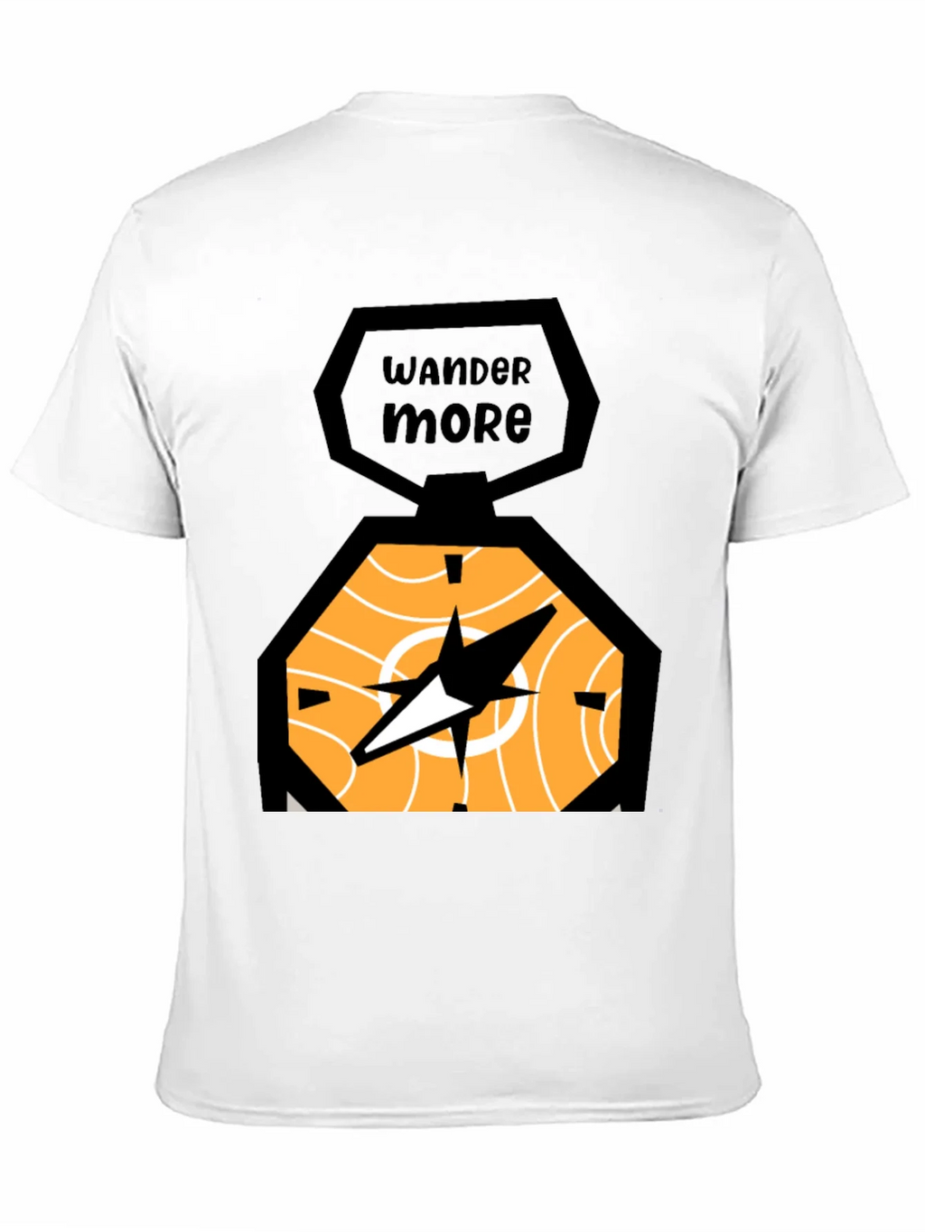 Wander More Compass Graphic Tee - Black