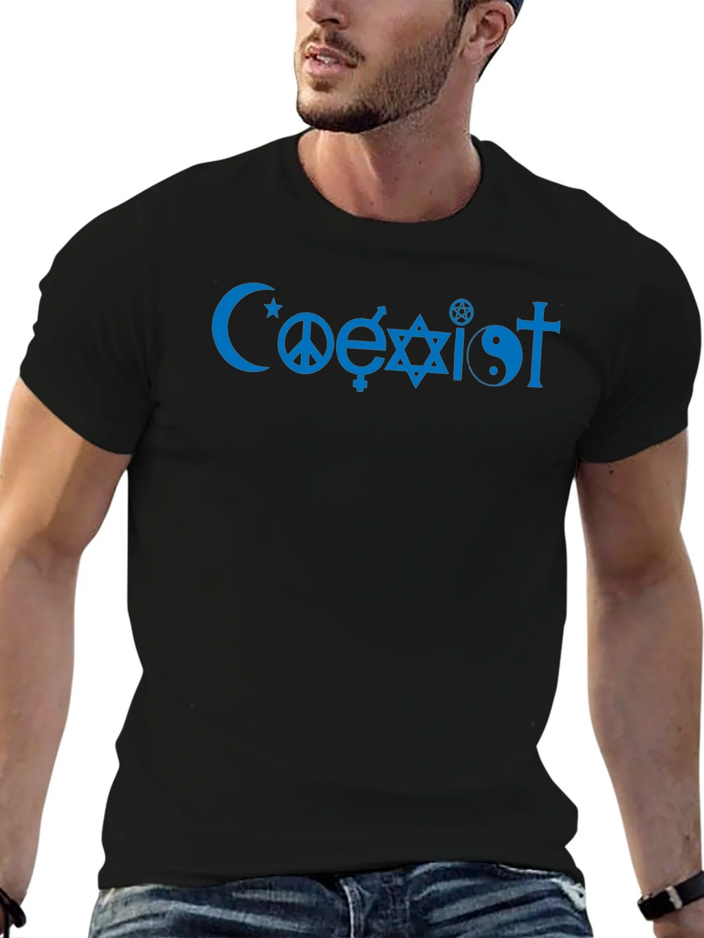 Coexist Symbol Black T-Shirt