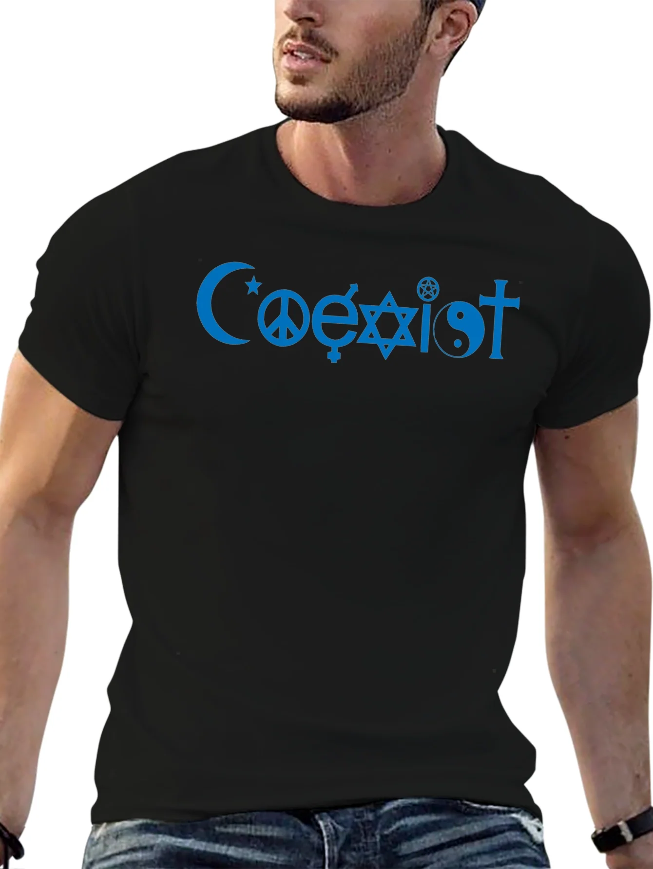 Coexist Symbol Black T-Shirt