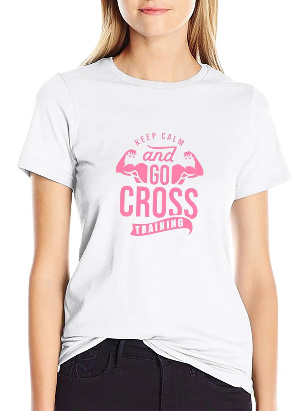 Keep Calm Cross Training Black Tee