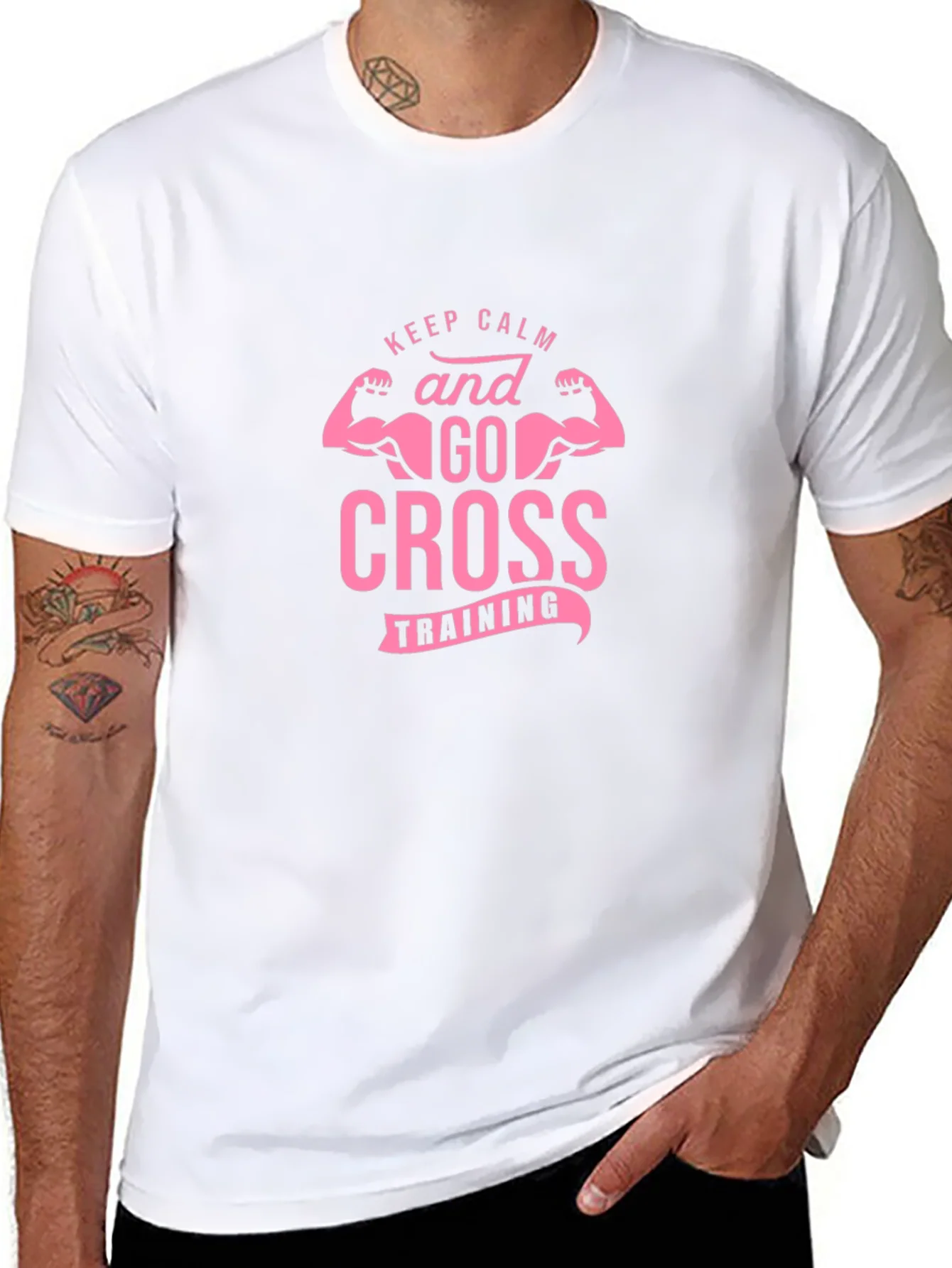 Keep Calm Cross Training Black Tee