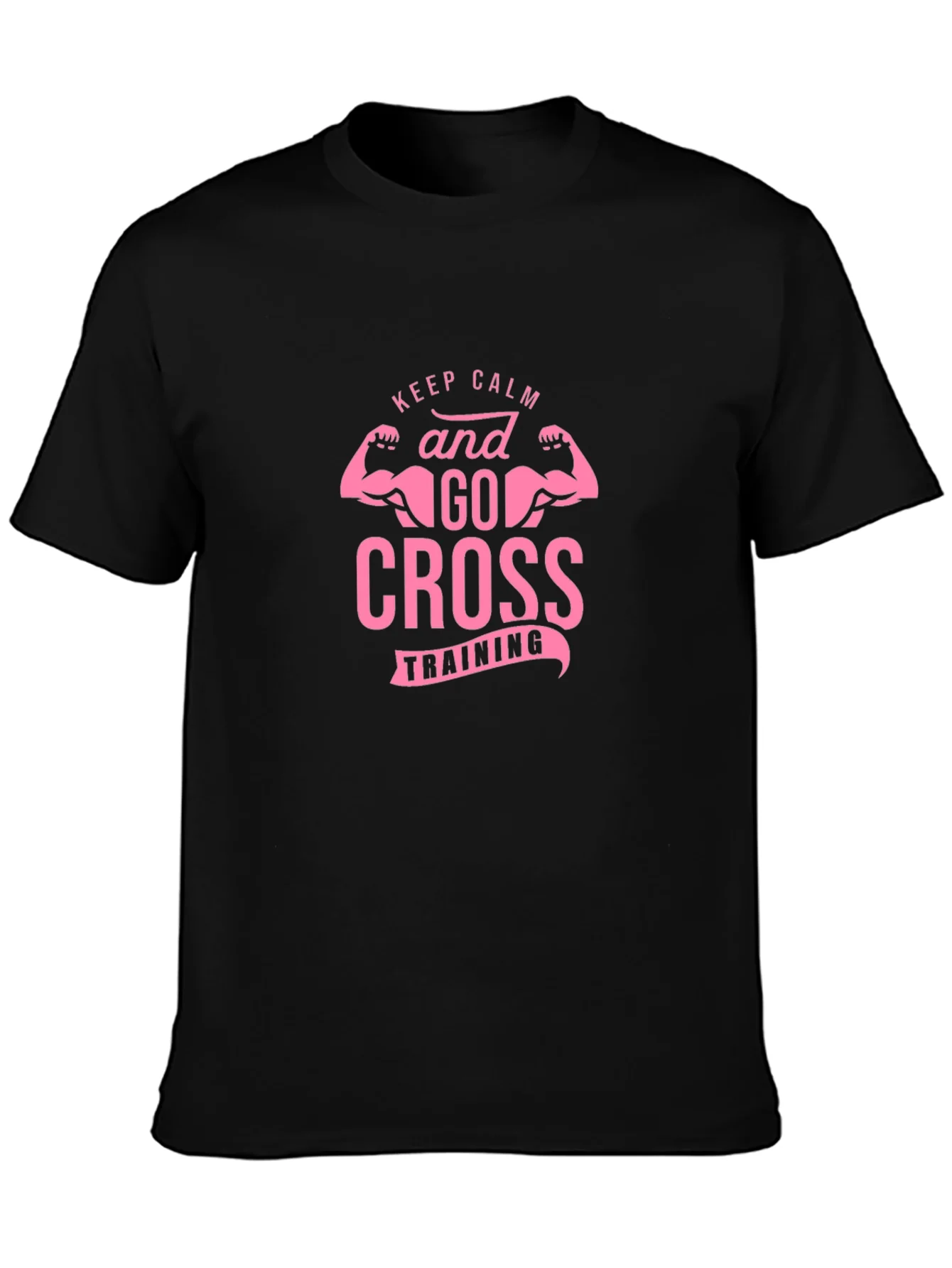 Keep Calm Cross Training Black Tee
