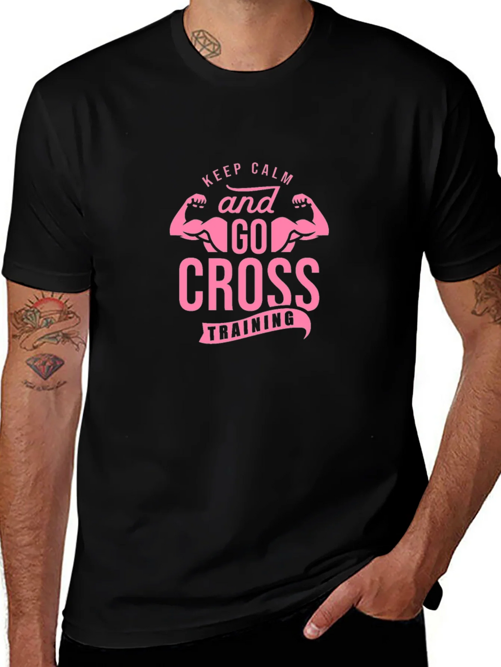 Keep Calm Cross Training Black Tee