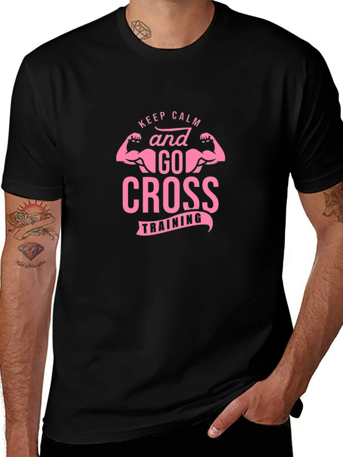 Keep Calm Cross Training Black Tee