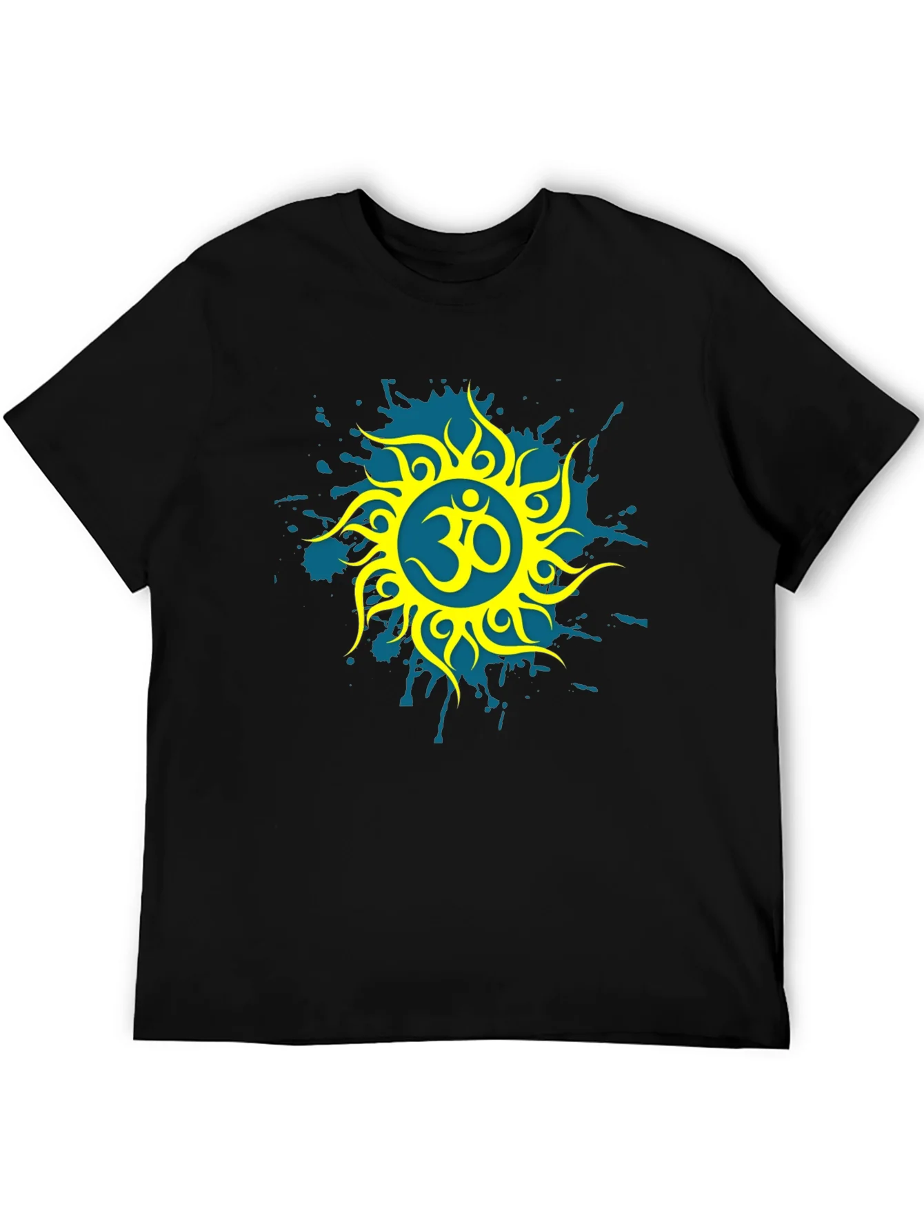 Om Symbol Graphic Tee - Stylish Black T-Shirt