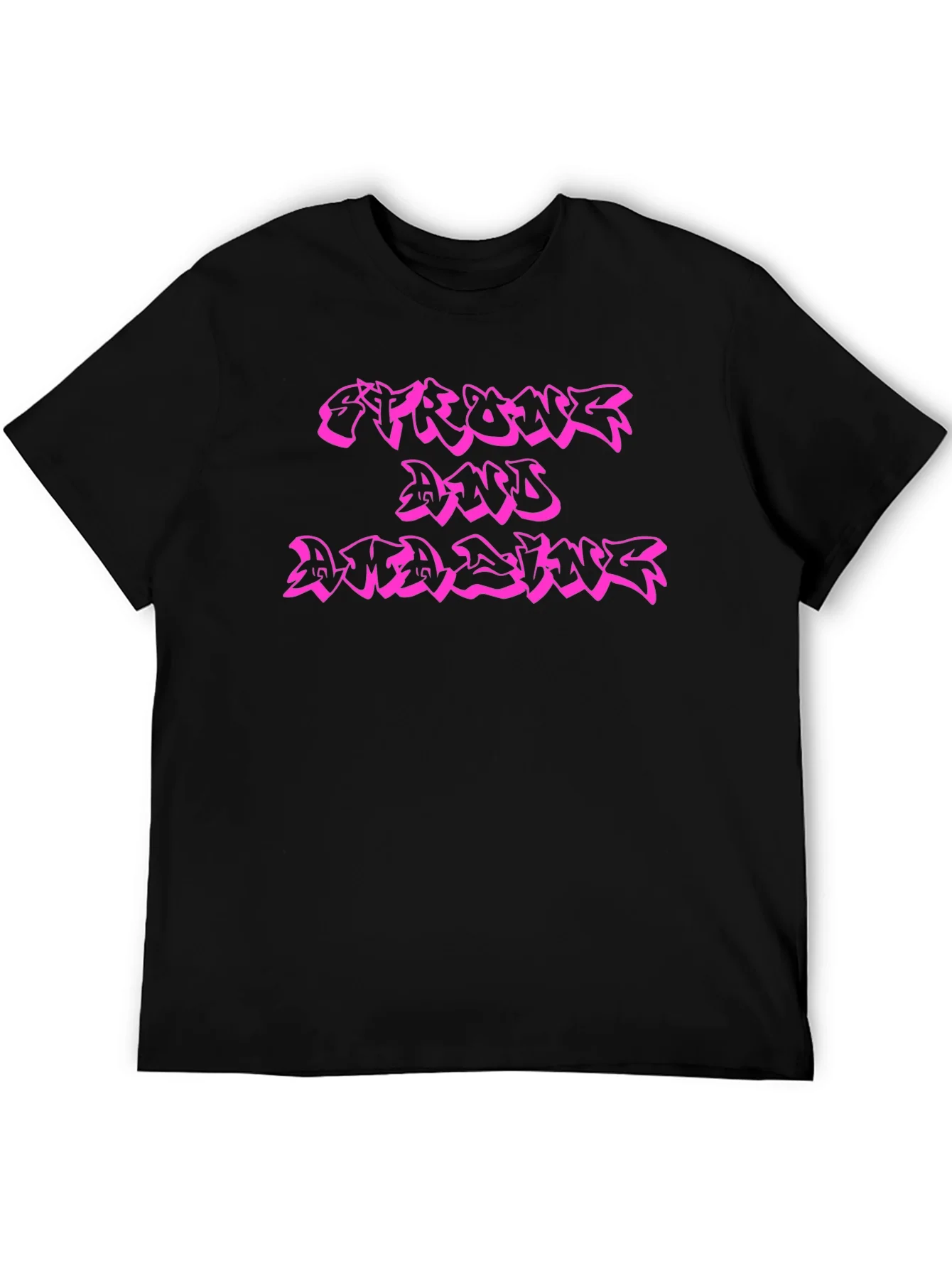 Strong and Amazing Black T-Shirt