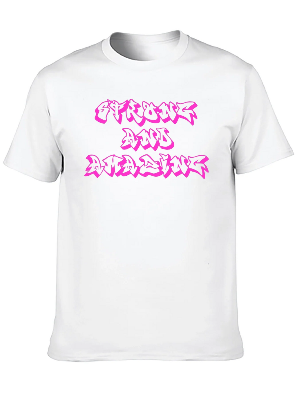Strong and Amazing Black T-Shirt