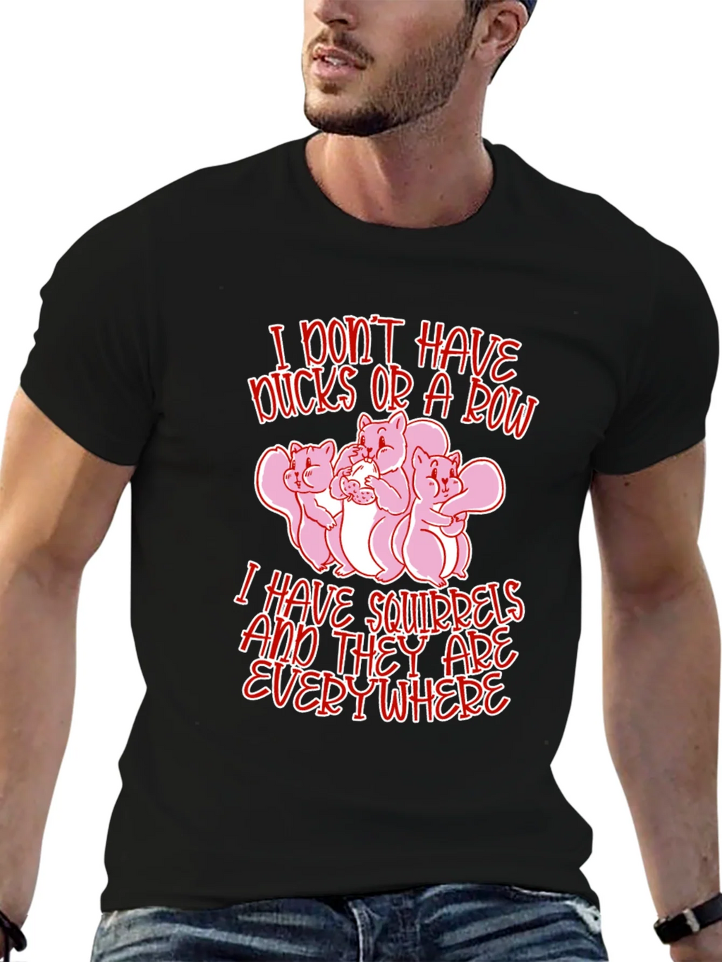 Squirrels Everywhere Funny Graphic Tee
