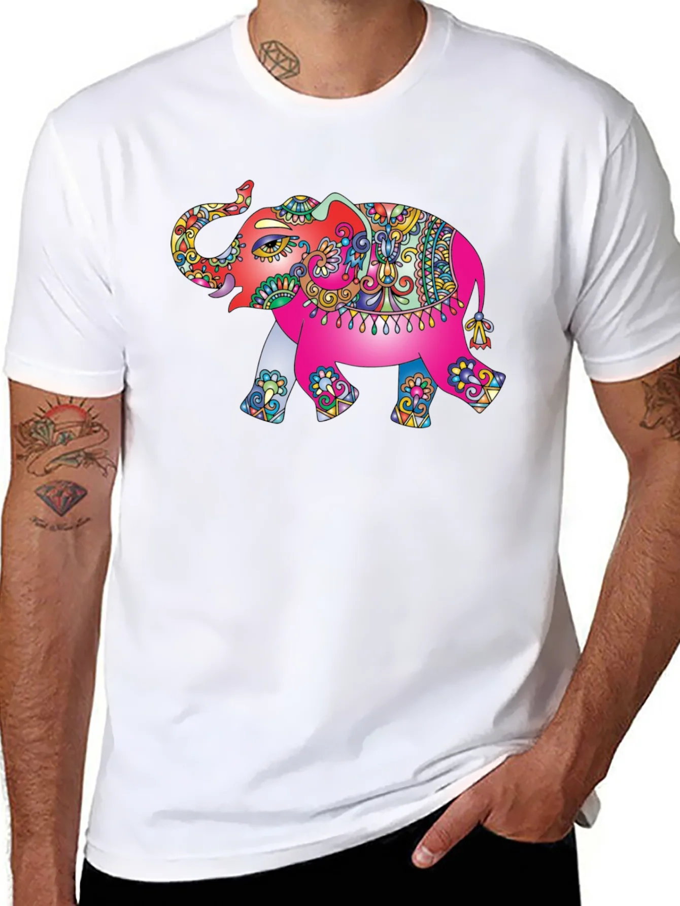 Elephant Graphic Tee - Unique Design