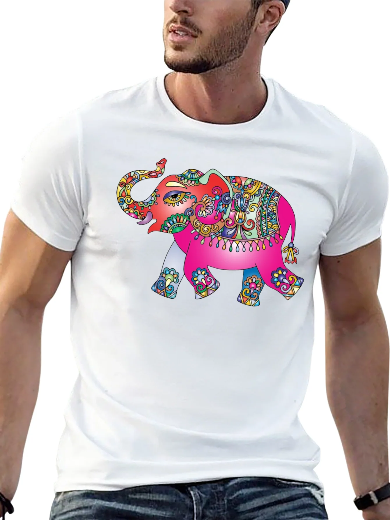 Elephant Graphic Tee - Unique Design