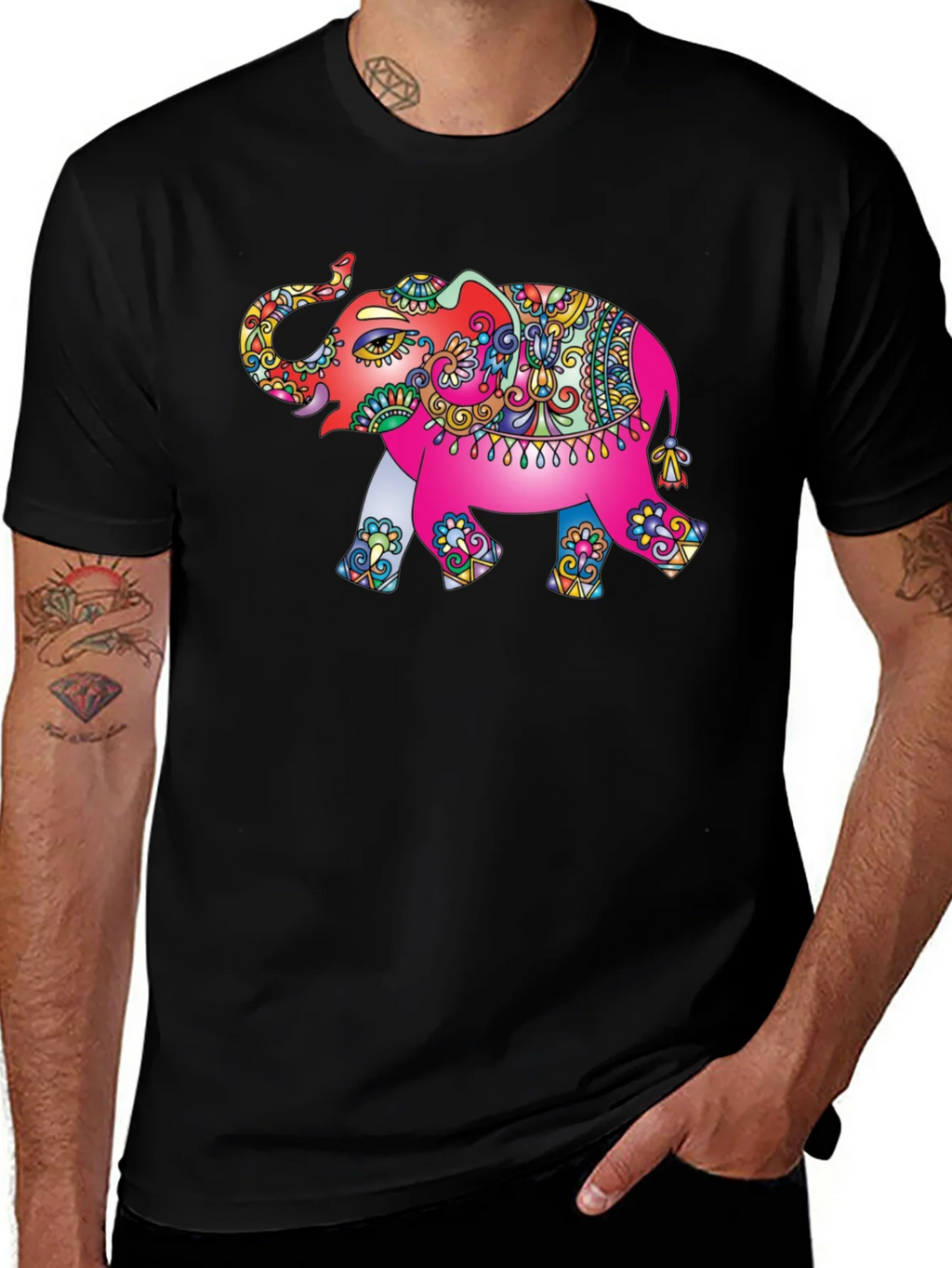 Elephant Graphic Tee - Unique Design
