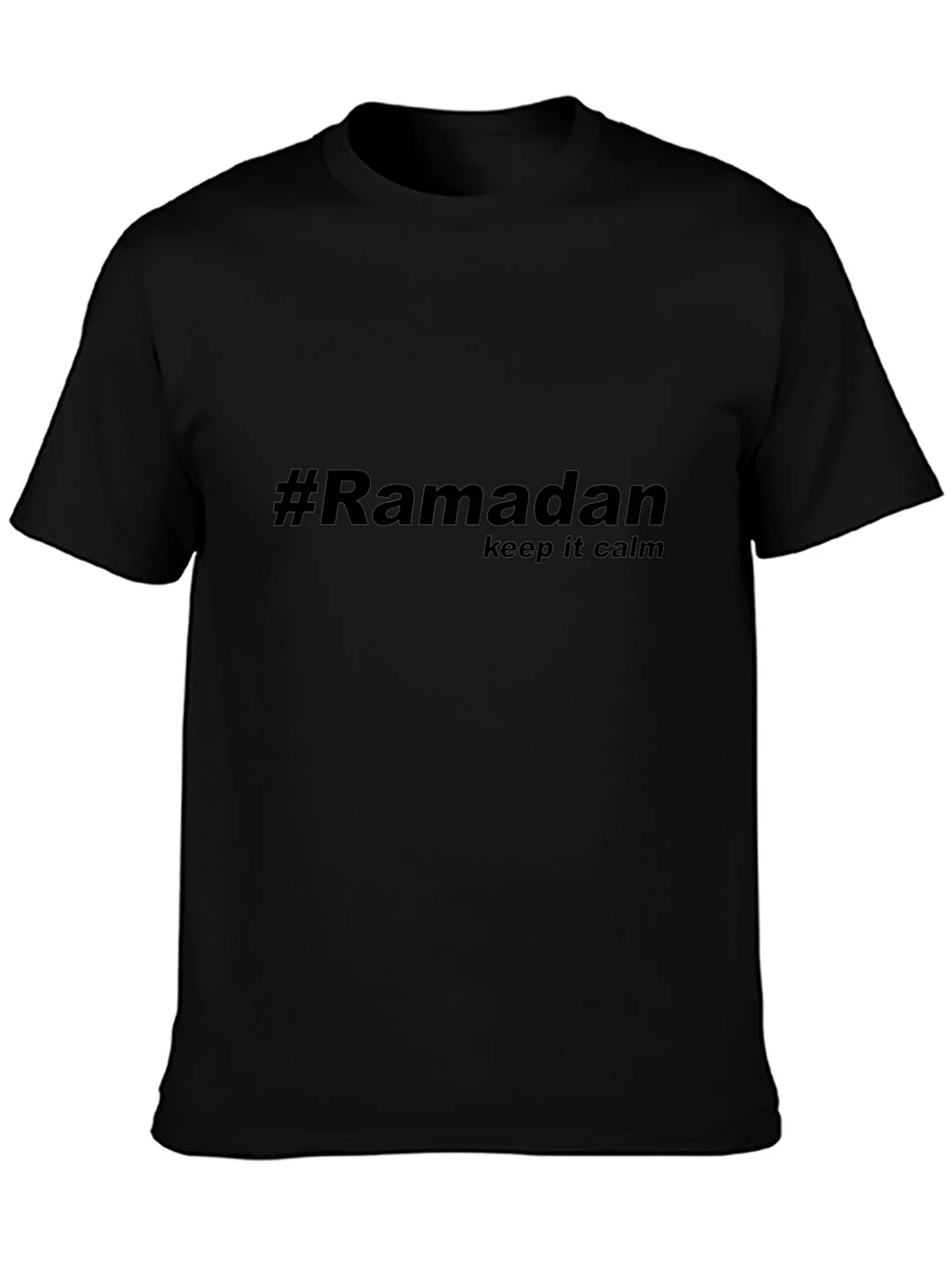 #Ramadan Keep Calm Black T-Shirt