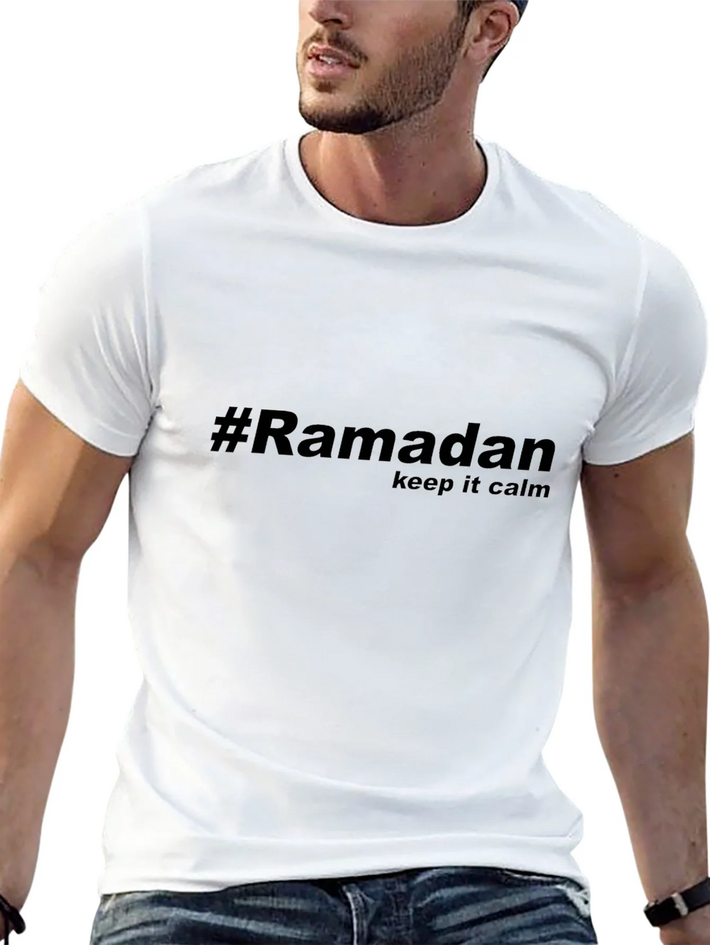 #Ramadan Keep Calm Black T-Shirt