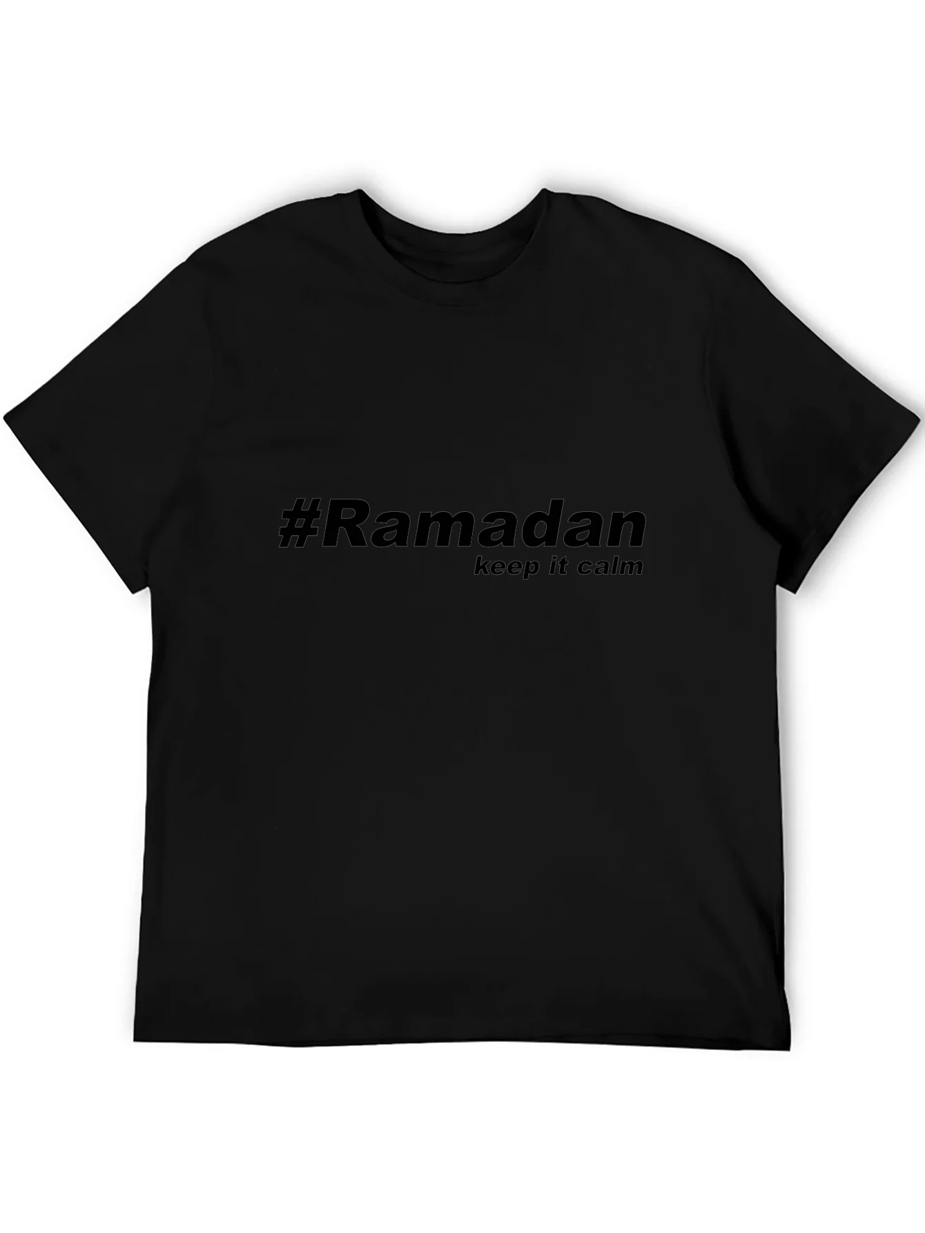 #Ramadan Keep Calm Black T-Shirt
