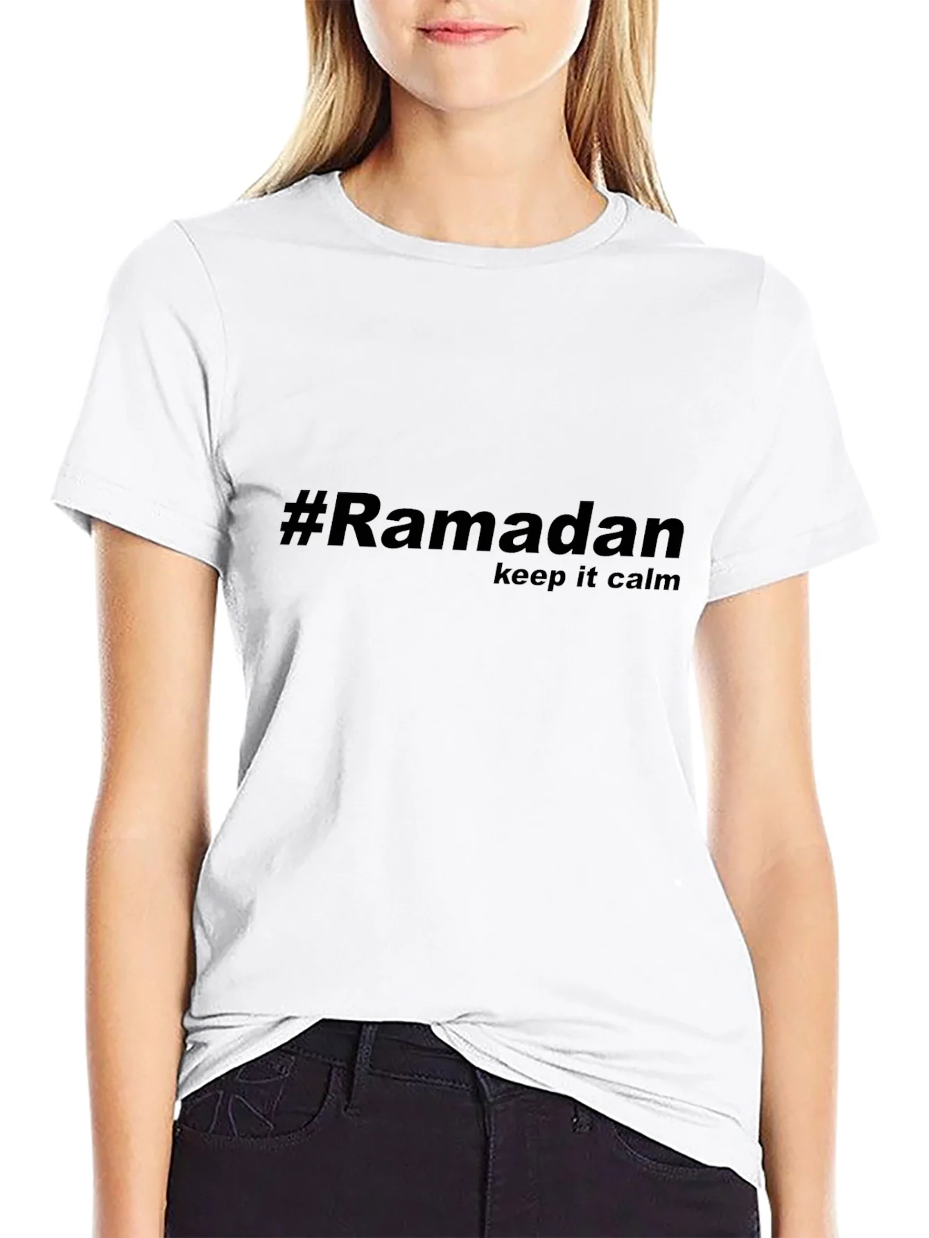 #Ramadan Keep Calm Black T-Shirt
