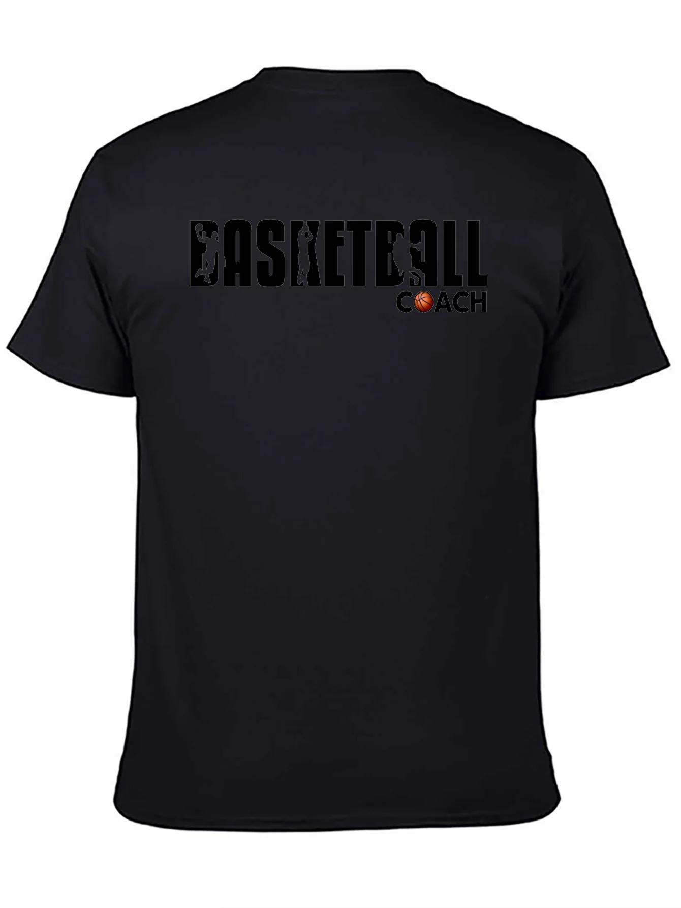 Basketball Coach T-Shirt - Black Graphic Tee