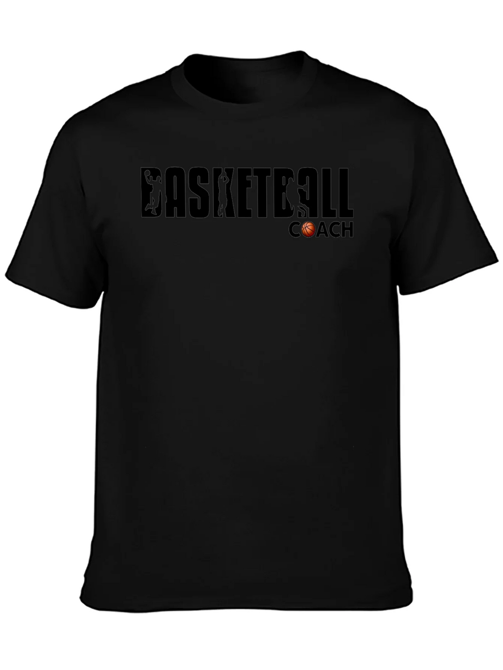 Basketball Coach T-Shirt - Black Graphic Tee