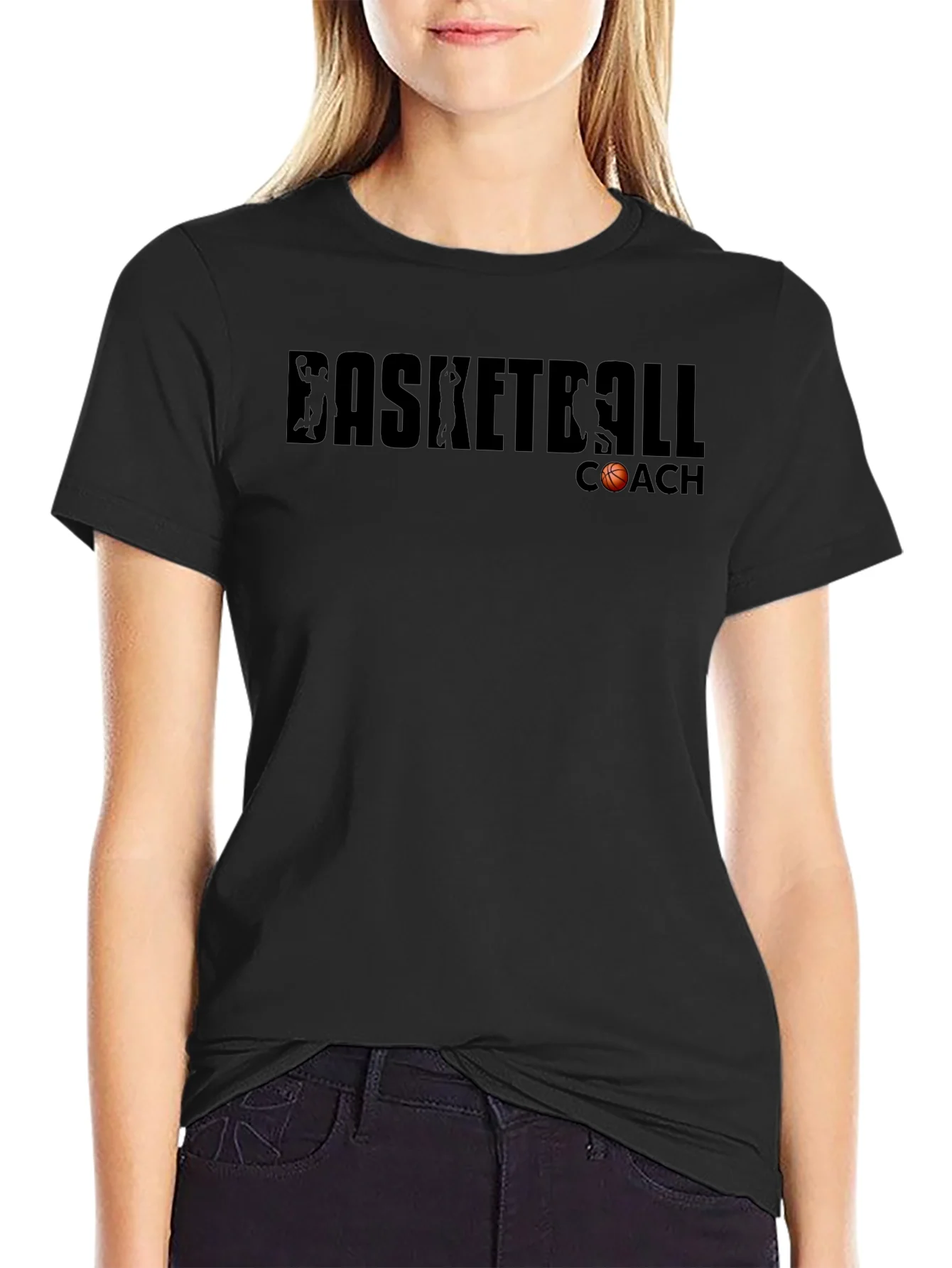 Basketball Coach T-Shirt - Black Graphic Tee